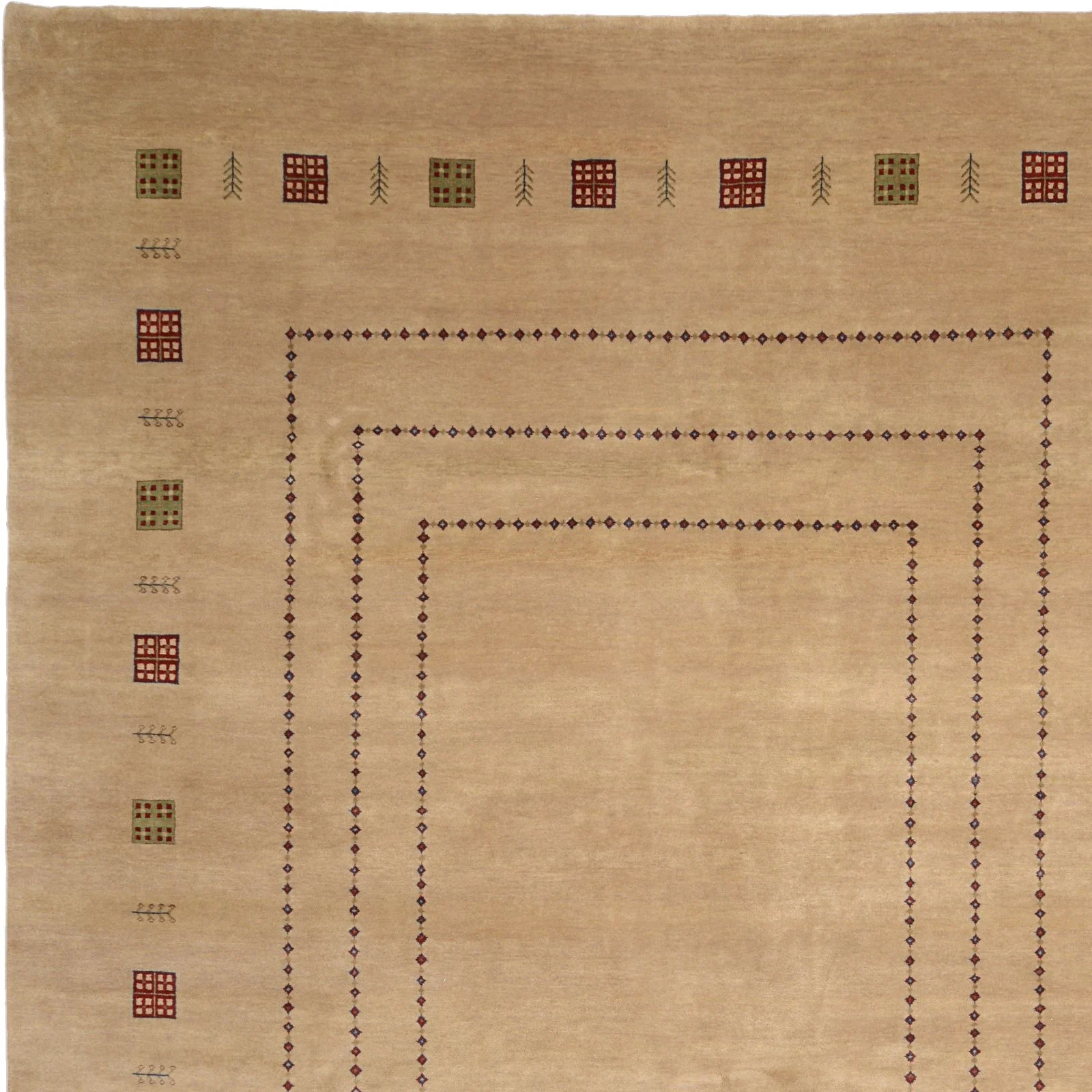 orientteppich-loribaft-240-x-290-cm-schurwolle-handgeknupft-4 Loribaft Indian Rug 240 × 290 cm, Wool, hand-knotted