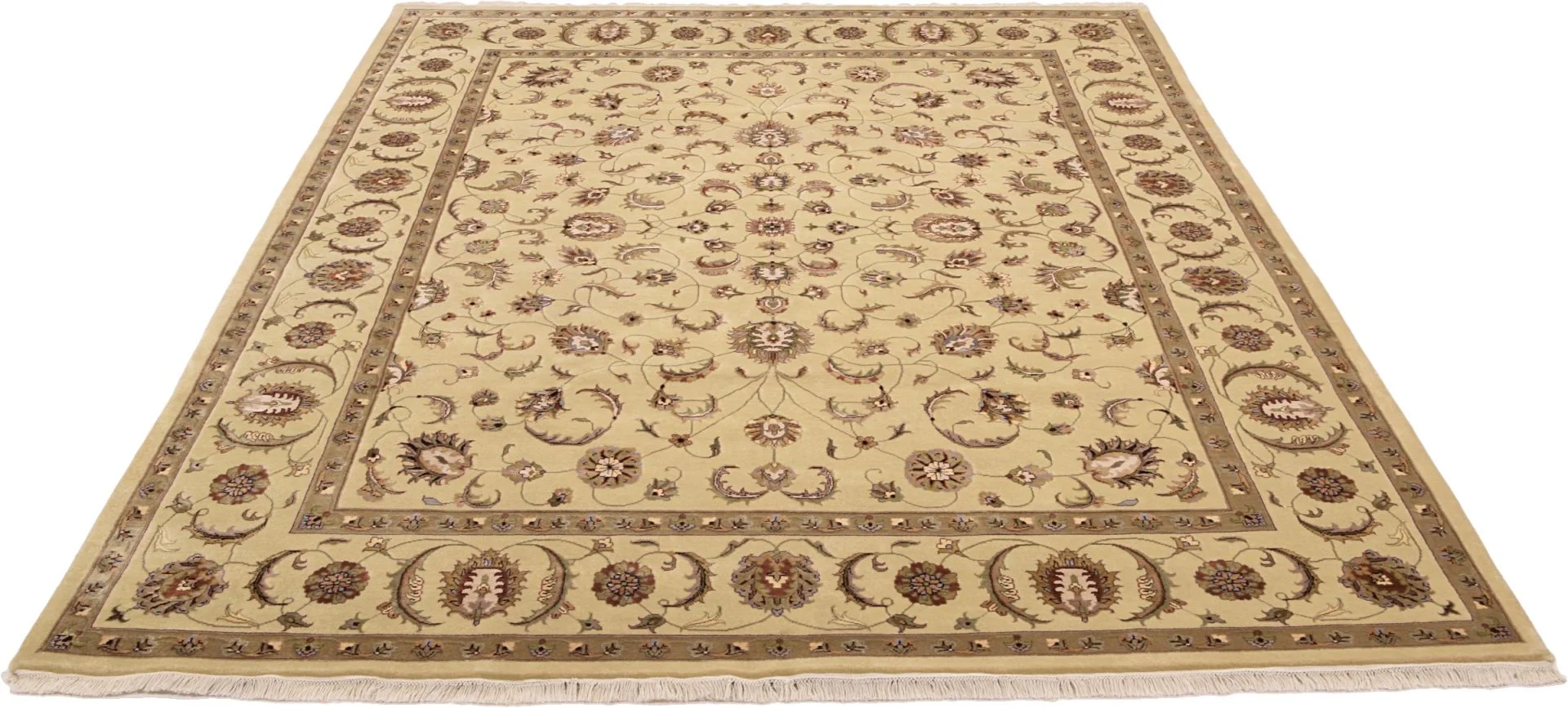 Tabriz Indian Rug — hand-knotted, 243 × 300 cm