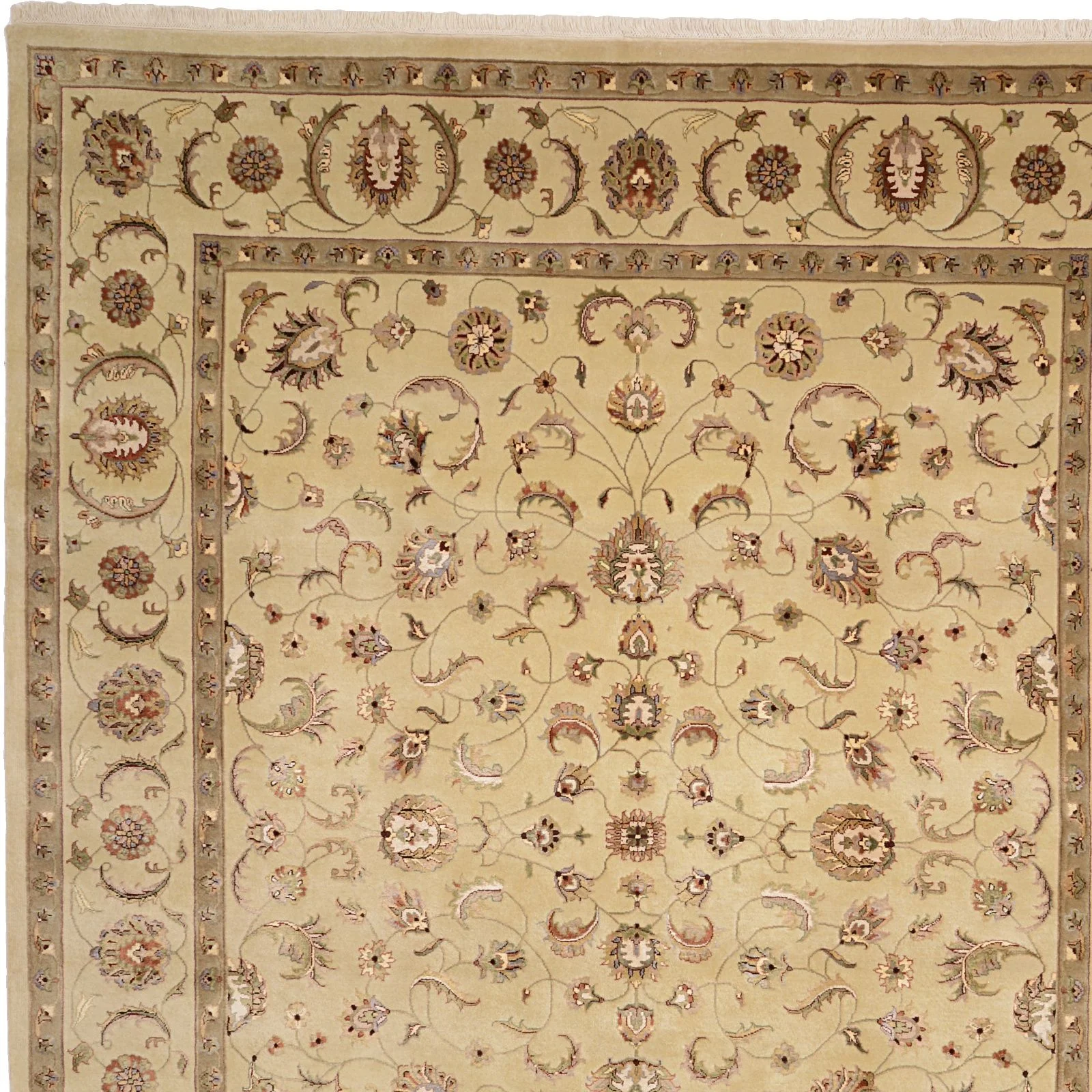 Tabriz Indian Rug — hand-knotted, 243 × 300 cm