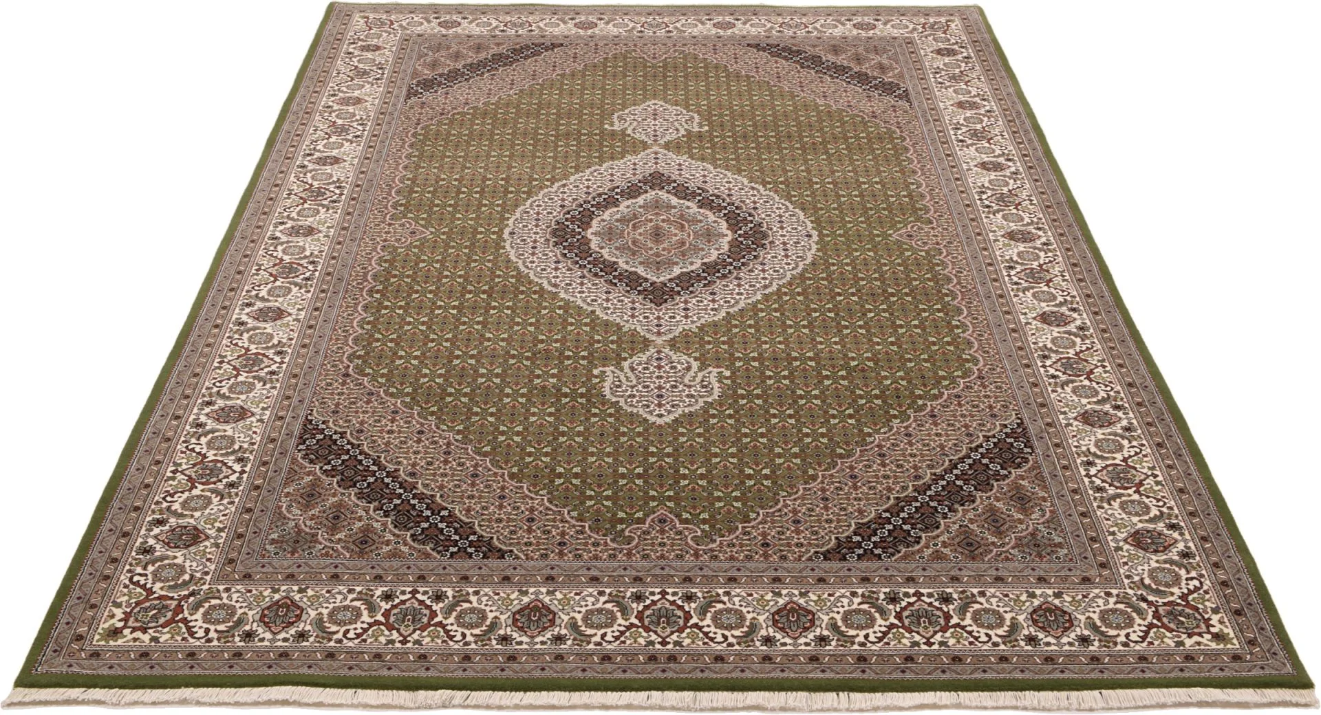 Tabriz Indian Rug — hand-knotted, 200 × 305 cm