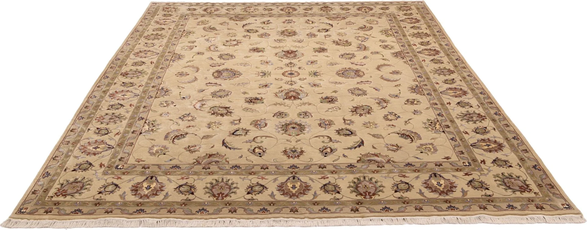 Tabriz Indian Rug 274 × 366 cm, hand-knotted