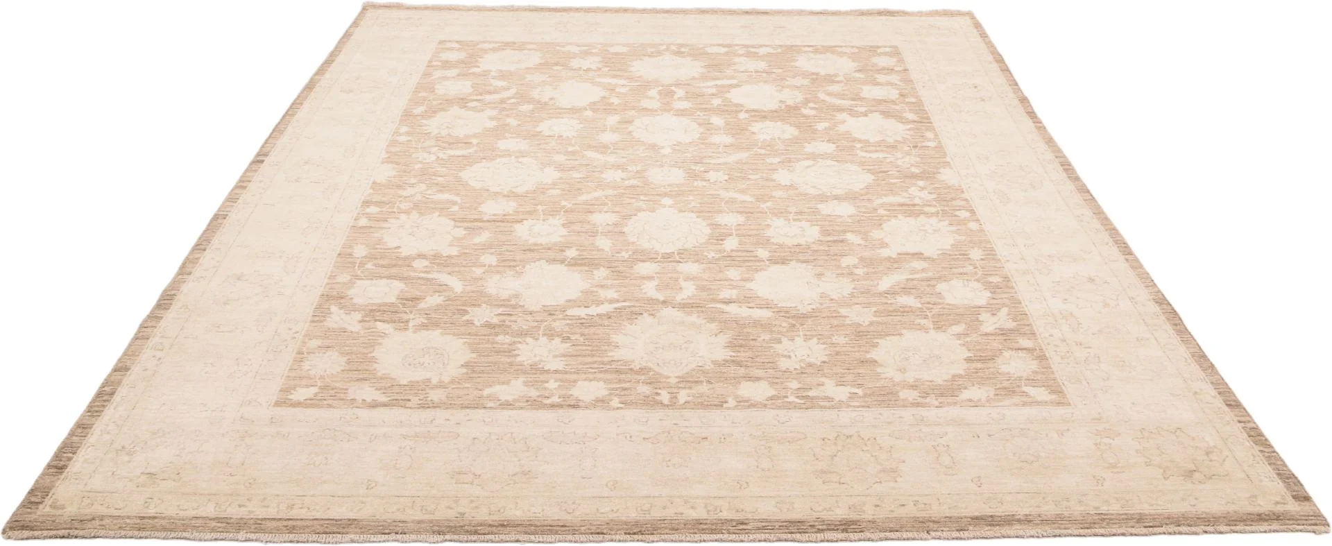 Hand-Knotted Wool Ziegler Pakistani Rug, 270 × 358 cm