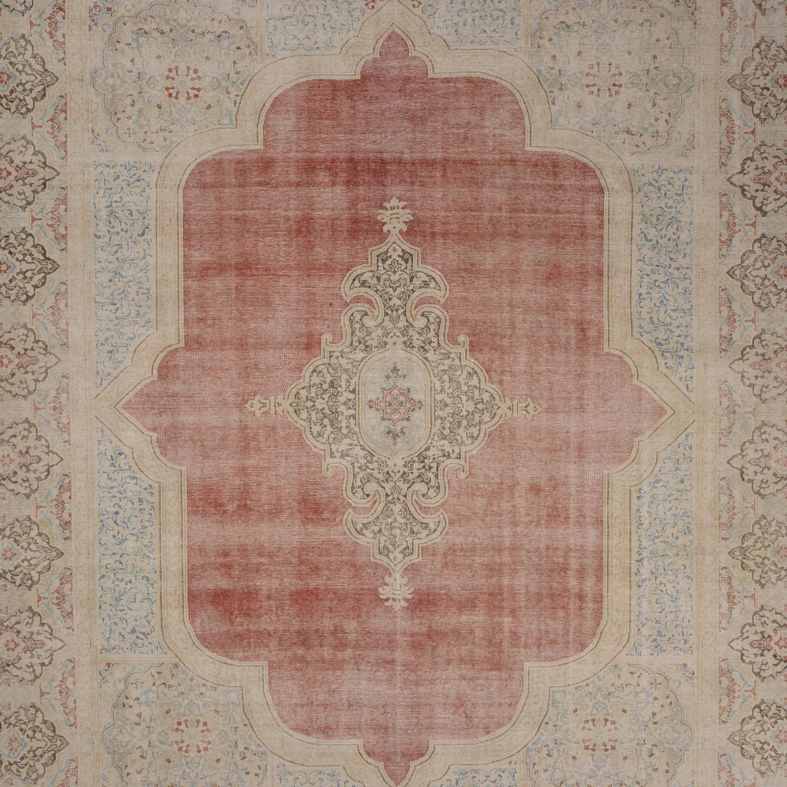 Hand-Knotted Wool Pakistani Rug, 296 × 375 cm