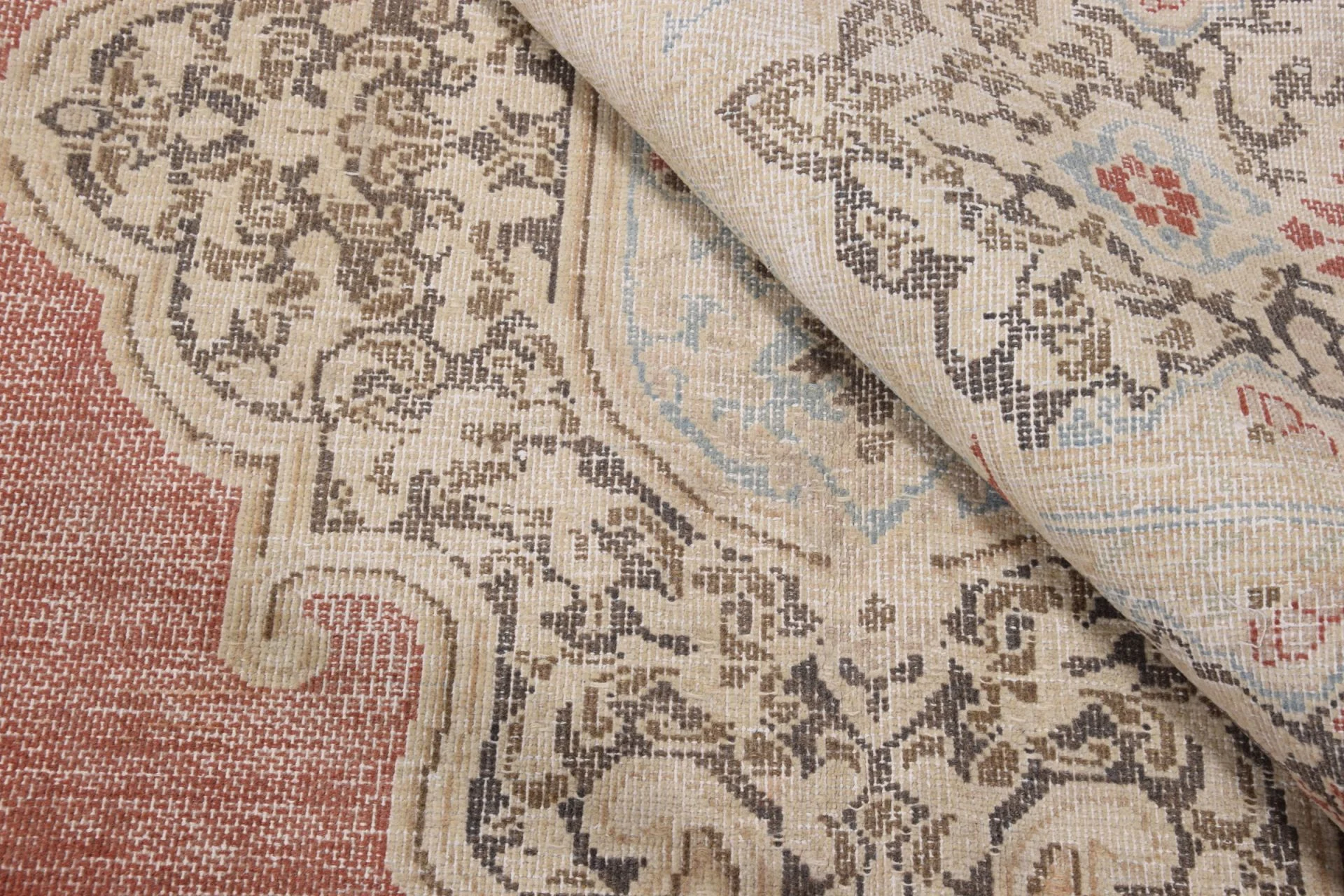 Hand-Knotted Wool Pakistani Rug, 296 × 375 cm