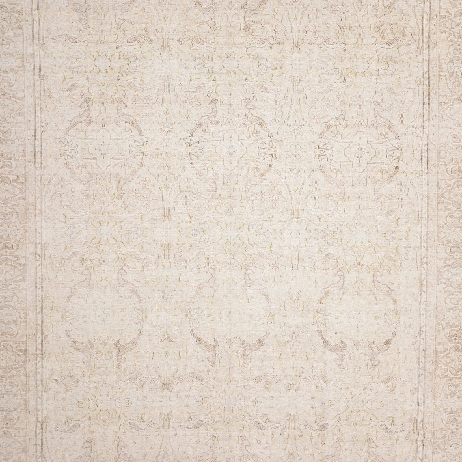 Hand-Knotted Wool Pakistani Rug, 300 × 379 cm