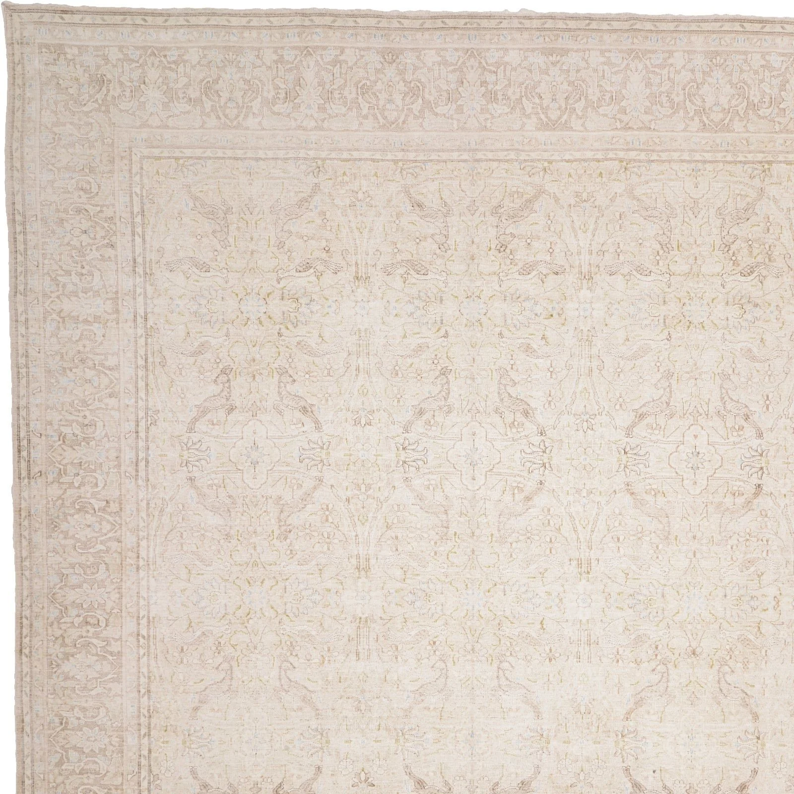 Hand-Knotted Wool Pakistani Rug, 300 × 379 cm