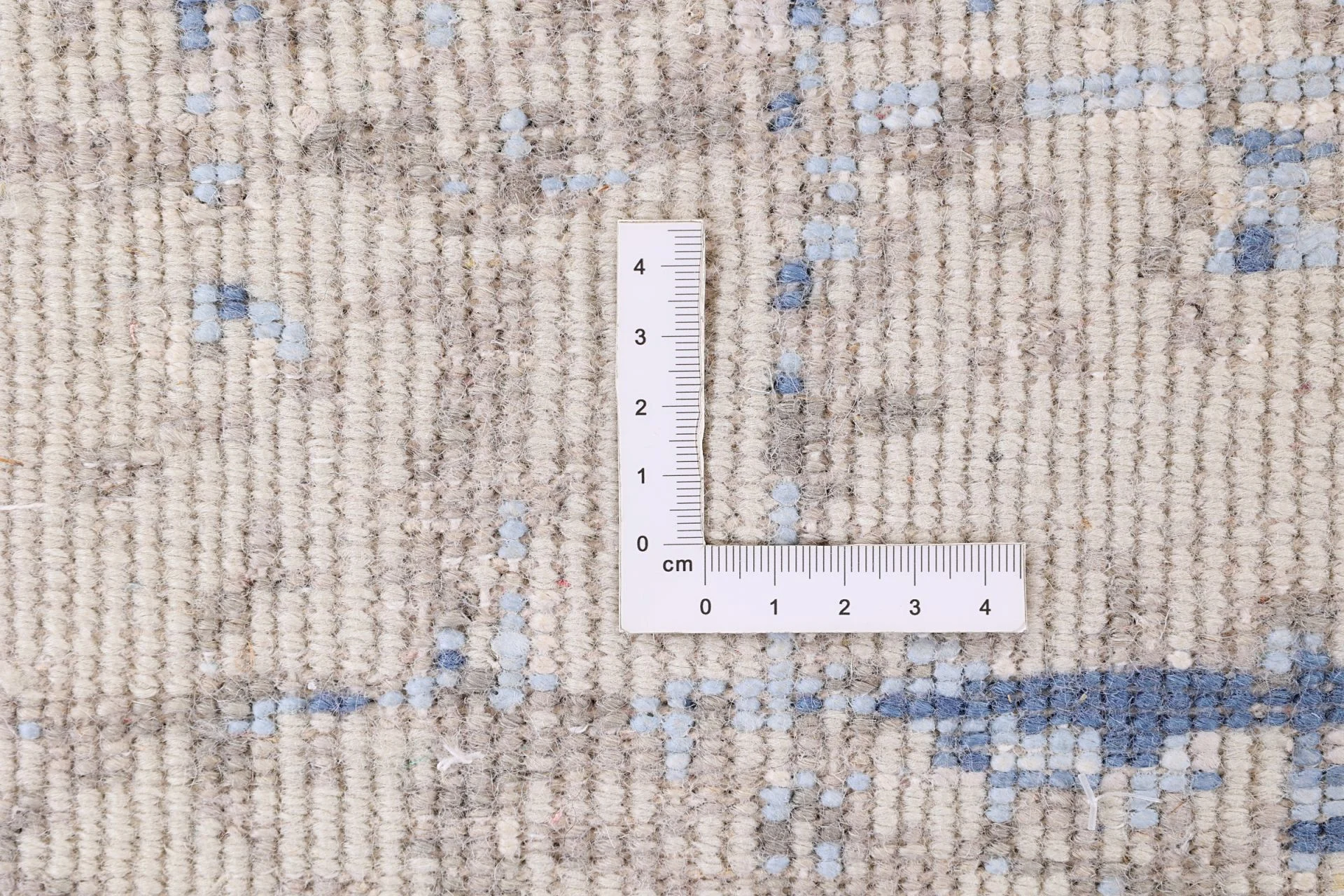 Hand-Knotted Wool & Silk Indian Rug, 243 × 305 cm