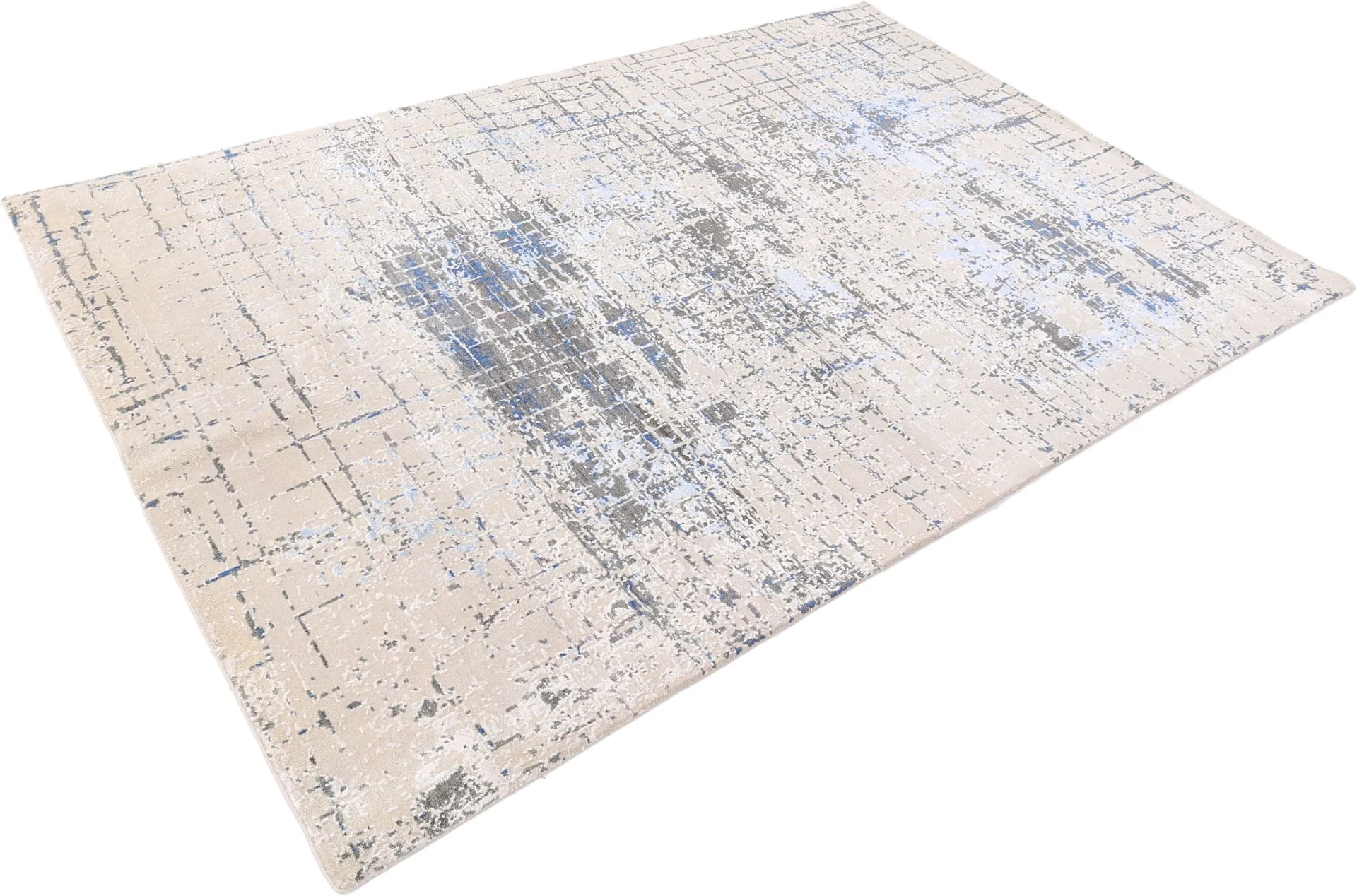 Indian Rug — hand-knotted, 204 × 296 cm, Wool & Silk