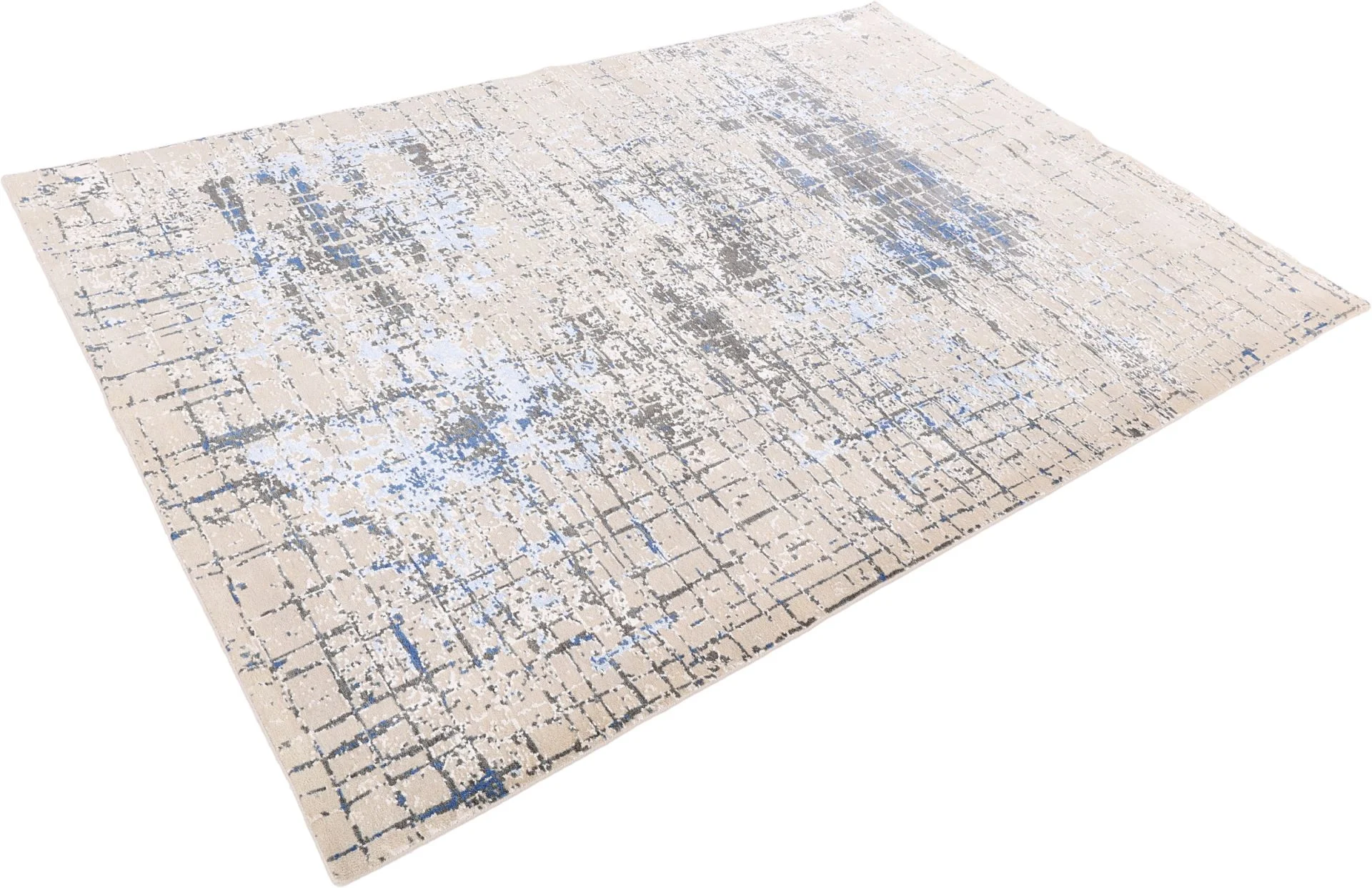 Indian Rug — hand-knotted, 204 × 296 cm, Wool & Silk