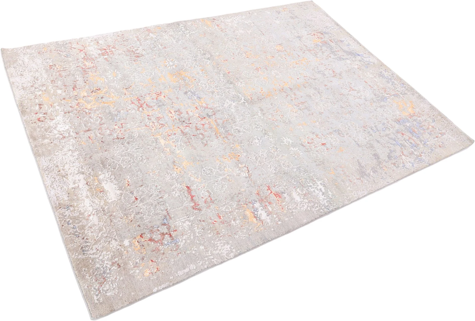 Indian Rug — hand-knotted, 169 × 239 cm, Wool & Silk
