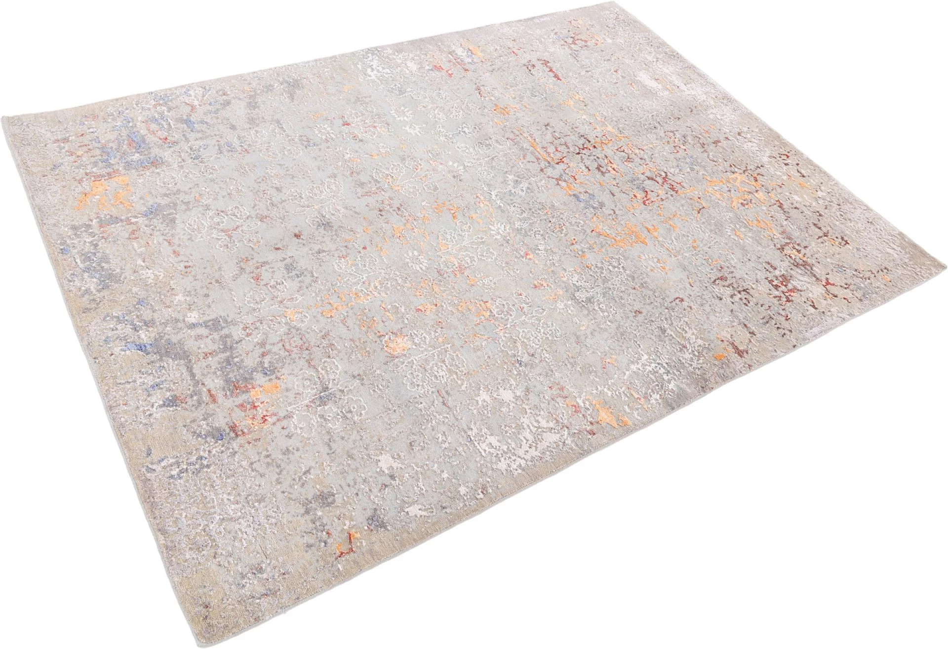 Indian Rug — hand-knotted, 169 × 239 cm, Wool & Silk