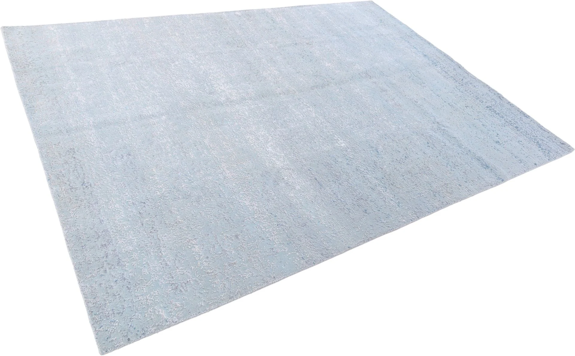 Hand-Knotted Wool & Silk Indian Rug, 251 × 350 cm