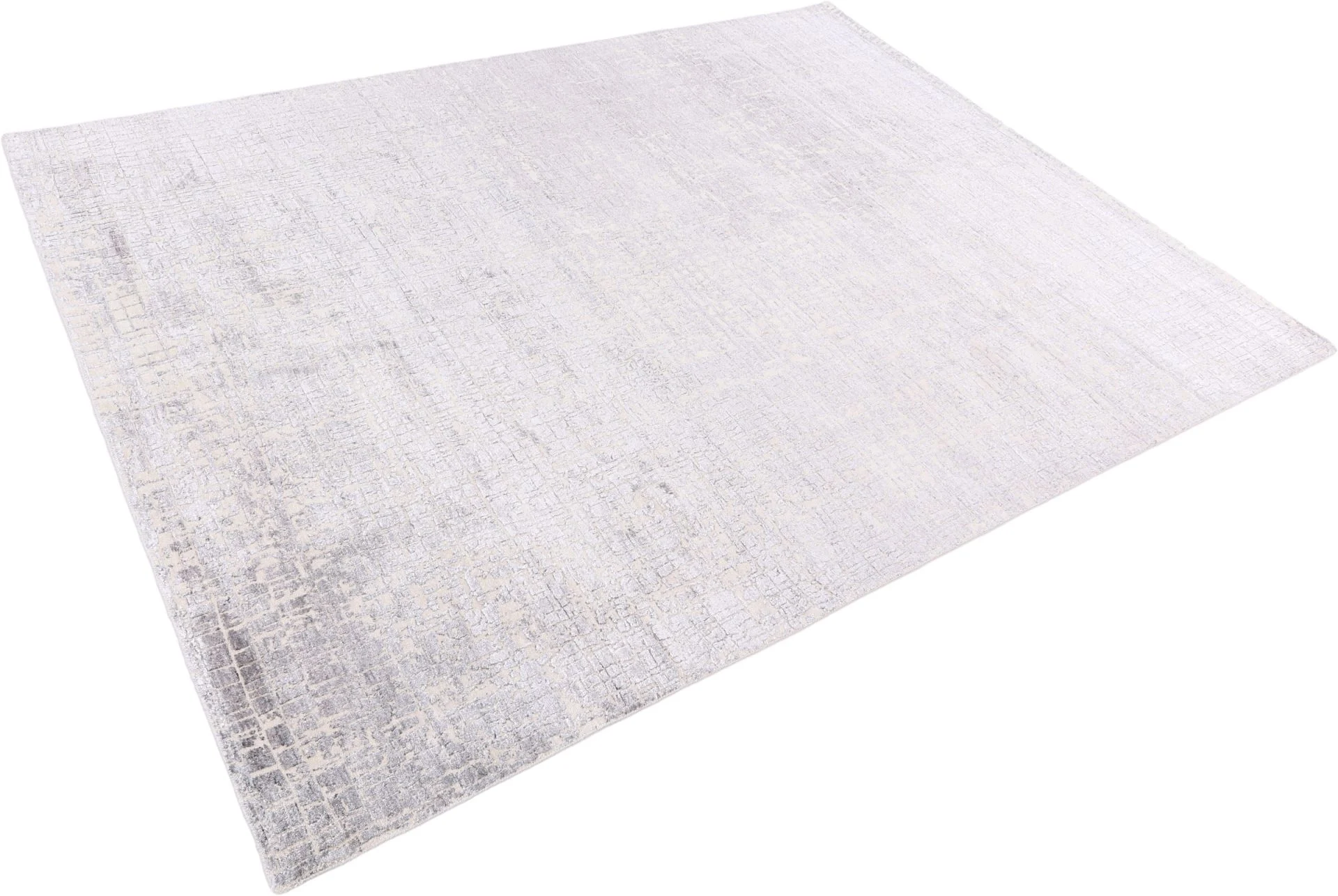 Hand-Knotted Wool Indian Rug, 244 × 317 cm