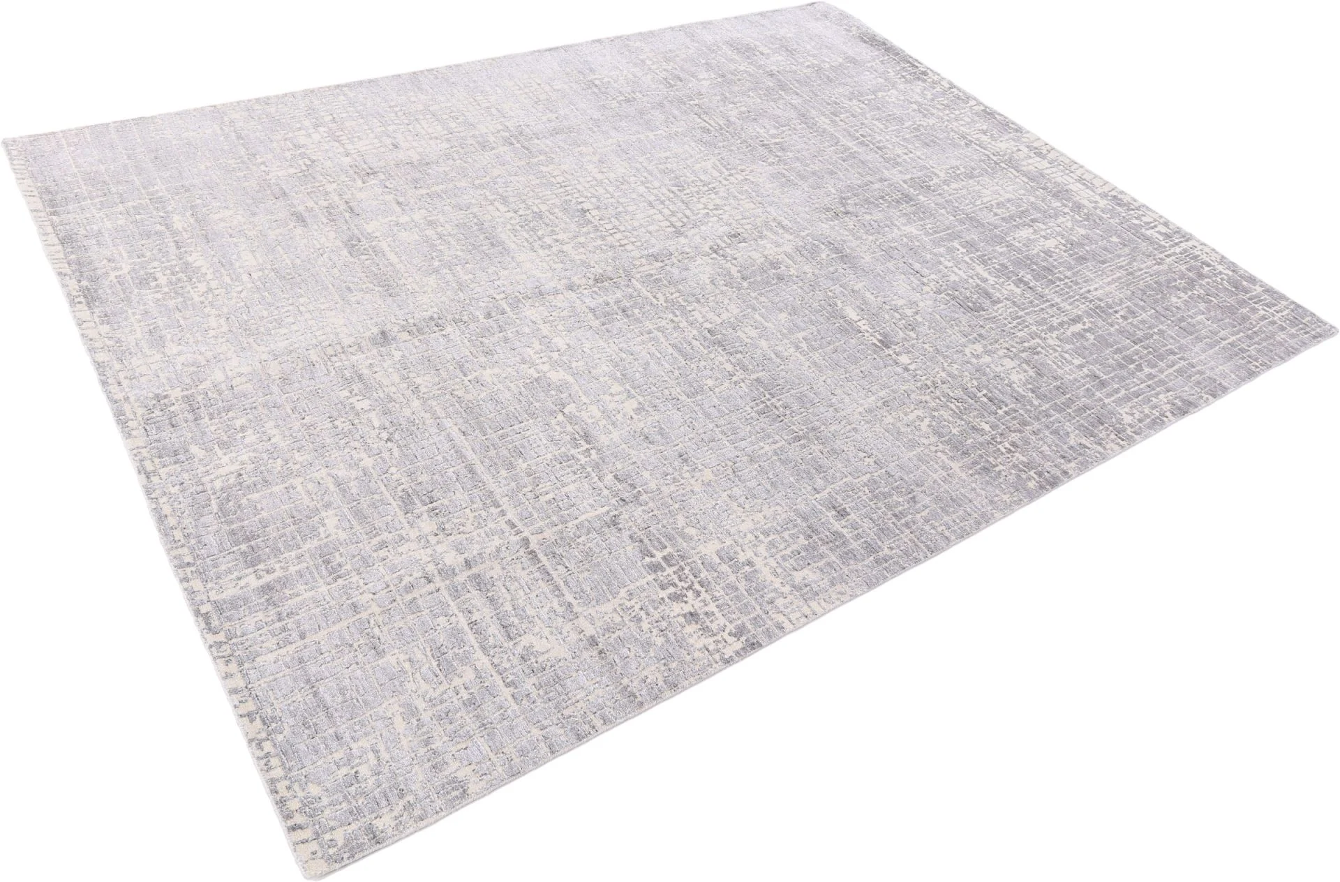 Hand-Knotted Wool Indian Rug, 244 × 317 cm