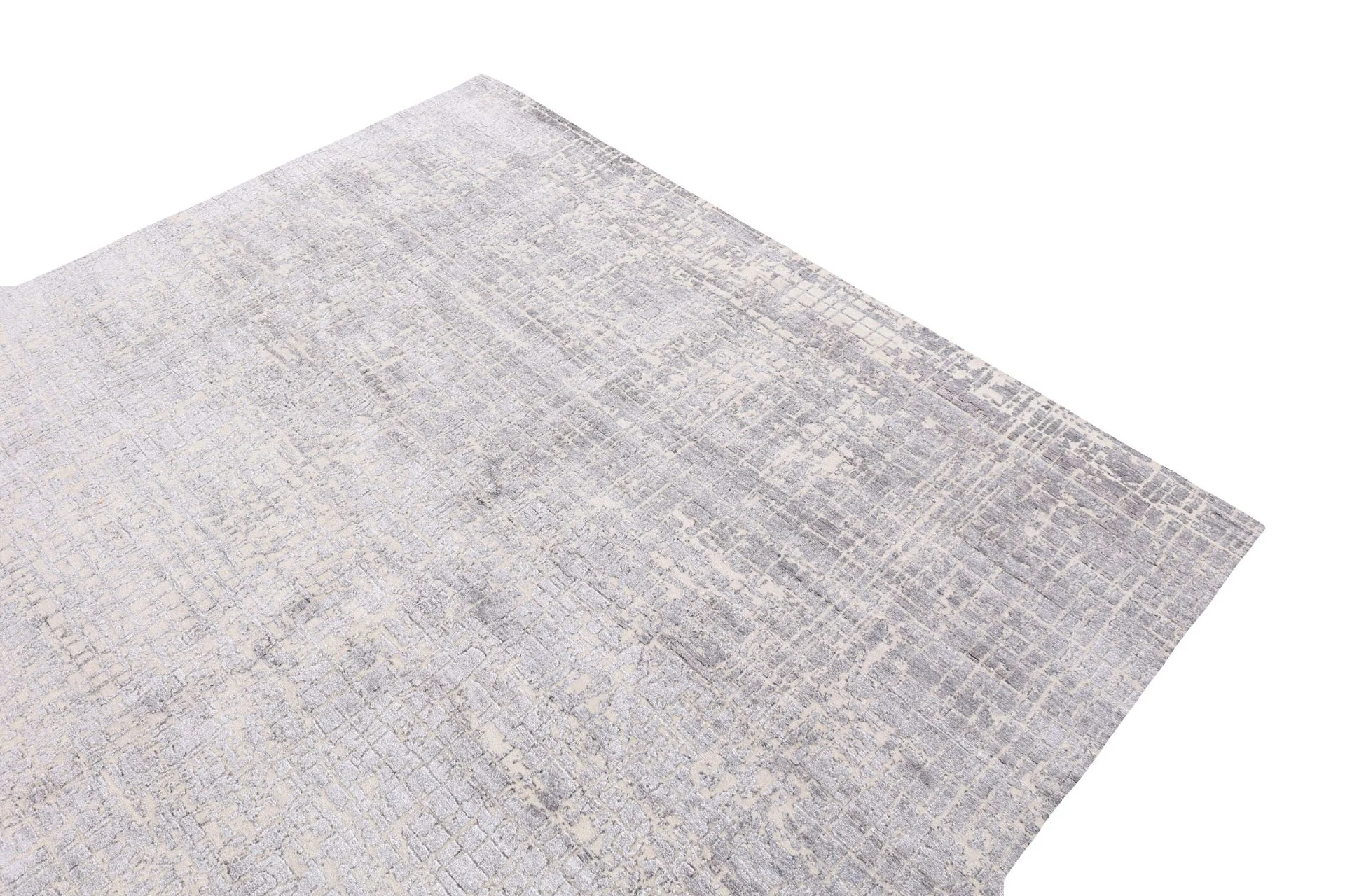 Hand-Knotted Wool Indian Rug, 244 × 317 cm
