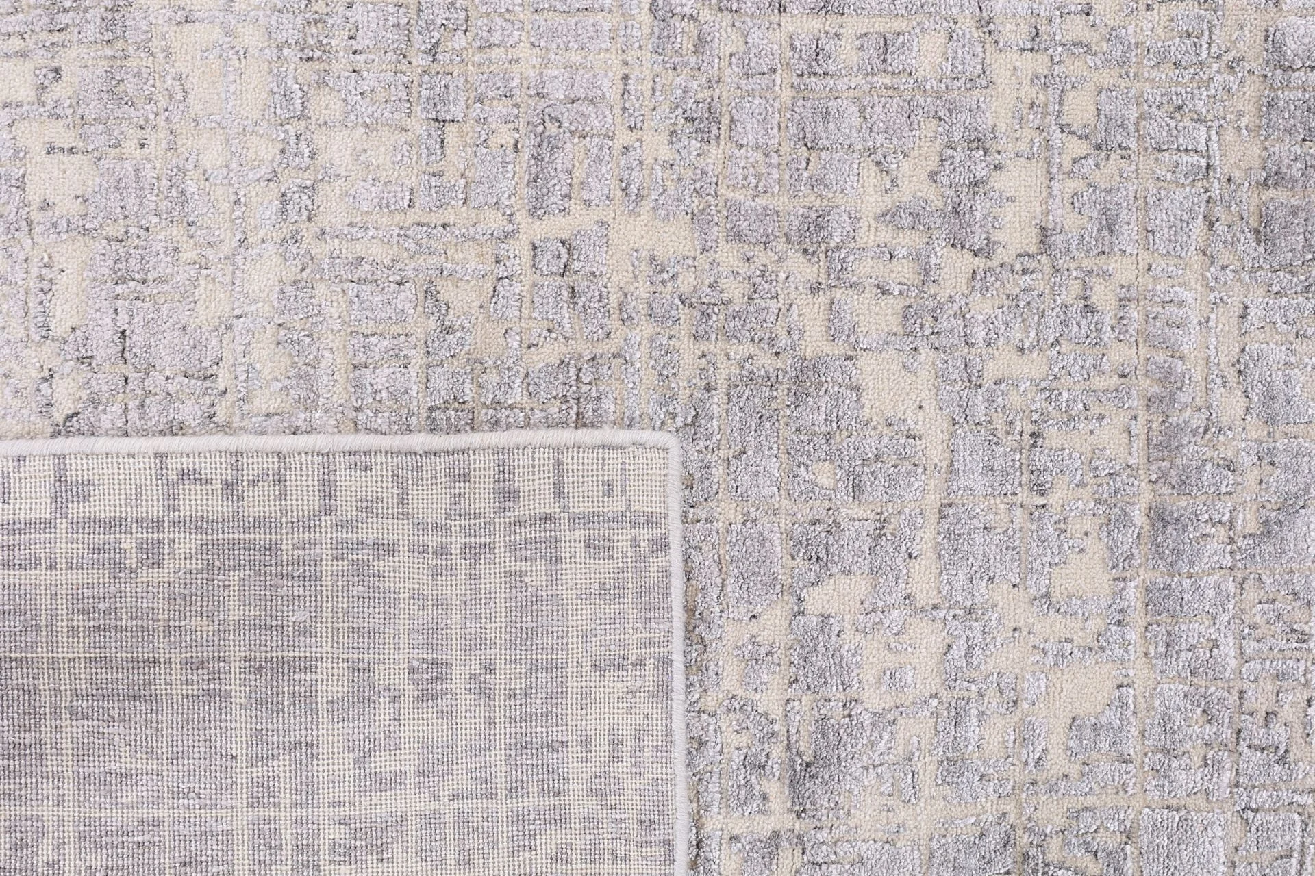 Hand-Knotted Wool Indian Rug, 244 × 317 cm