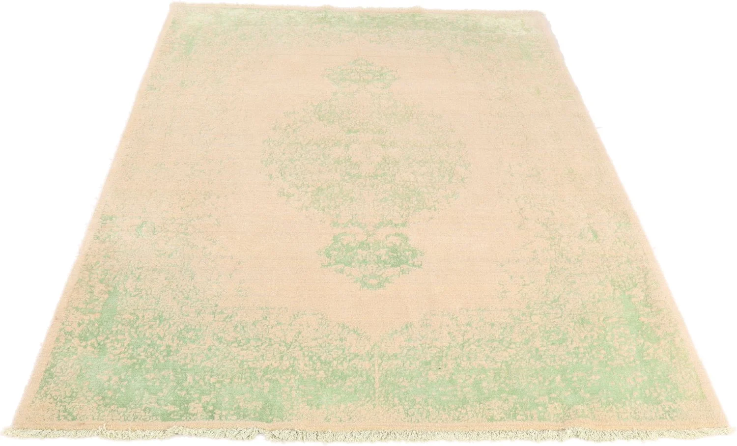 Indian Rug 170 × 240 cm, Wool & Silk, hand-knotted