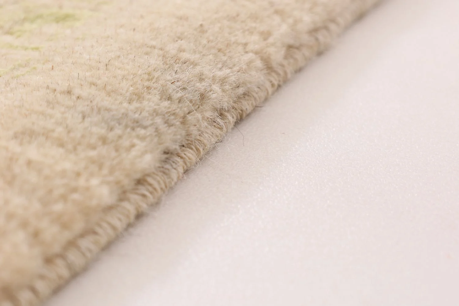 Hand-Knotted Wool & Silk Indian Rug, 181 × 240 cm