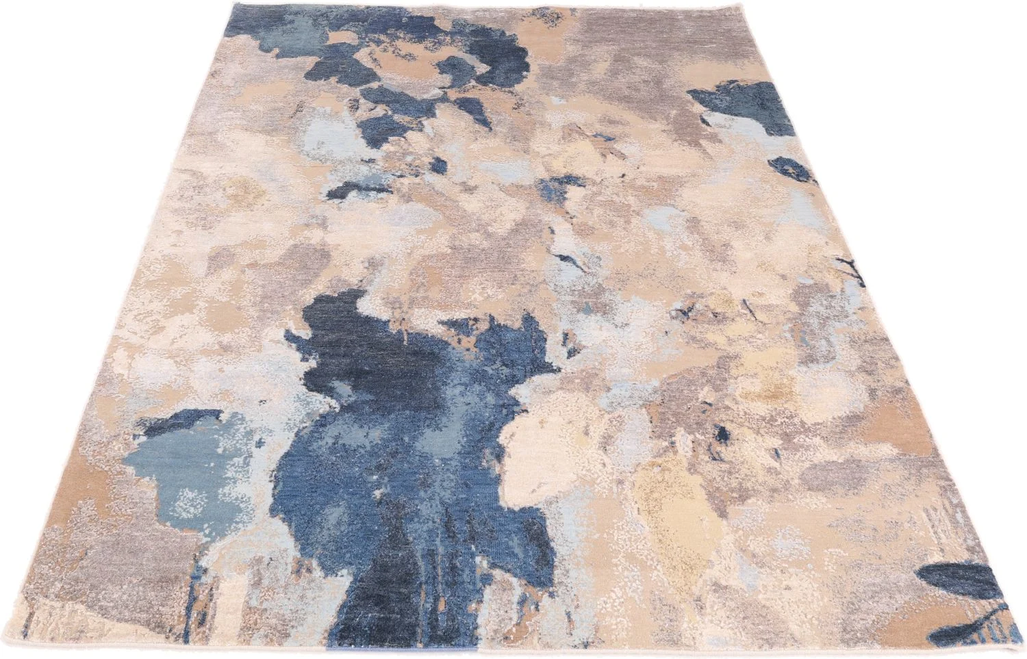 Indian Rug — hand-knotted, 172 × 242 cm, Wool & Silk