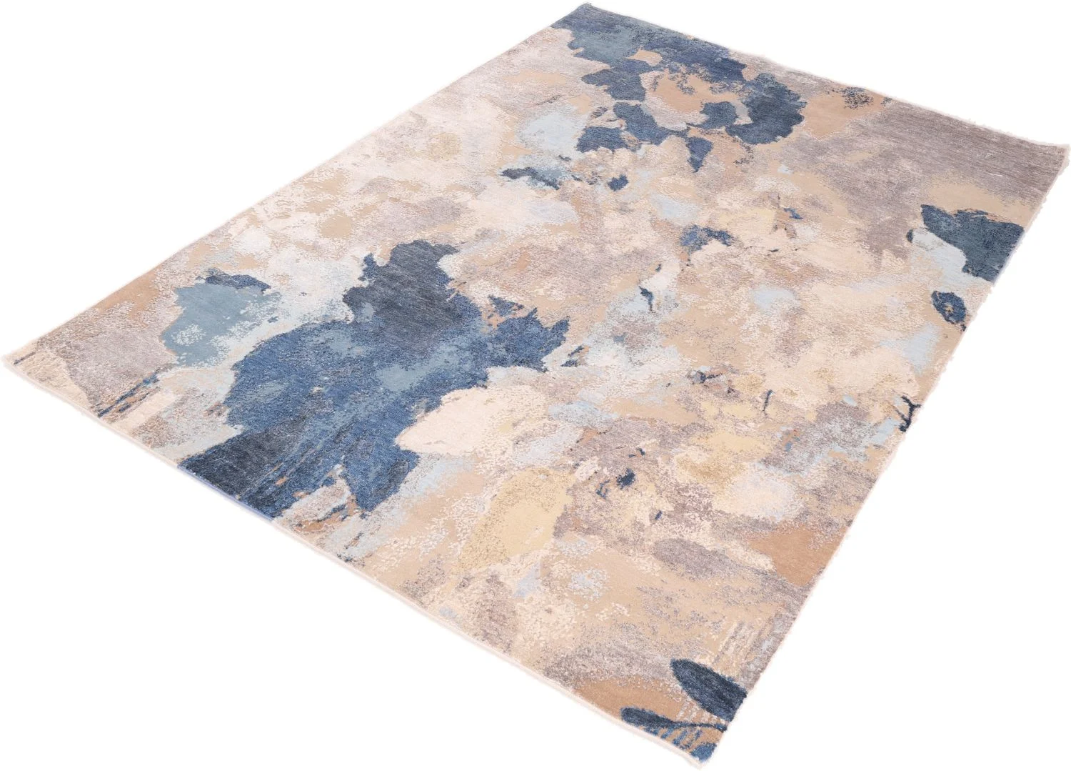 Indian Rug — hand-knotted, 172 × 242 cm, Wool & Silk