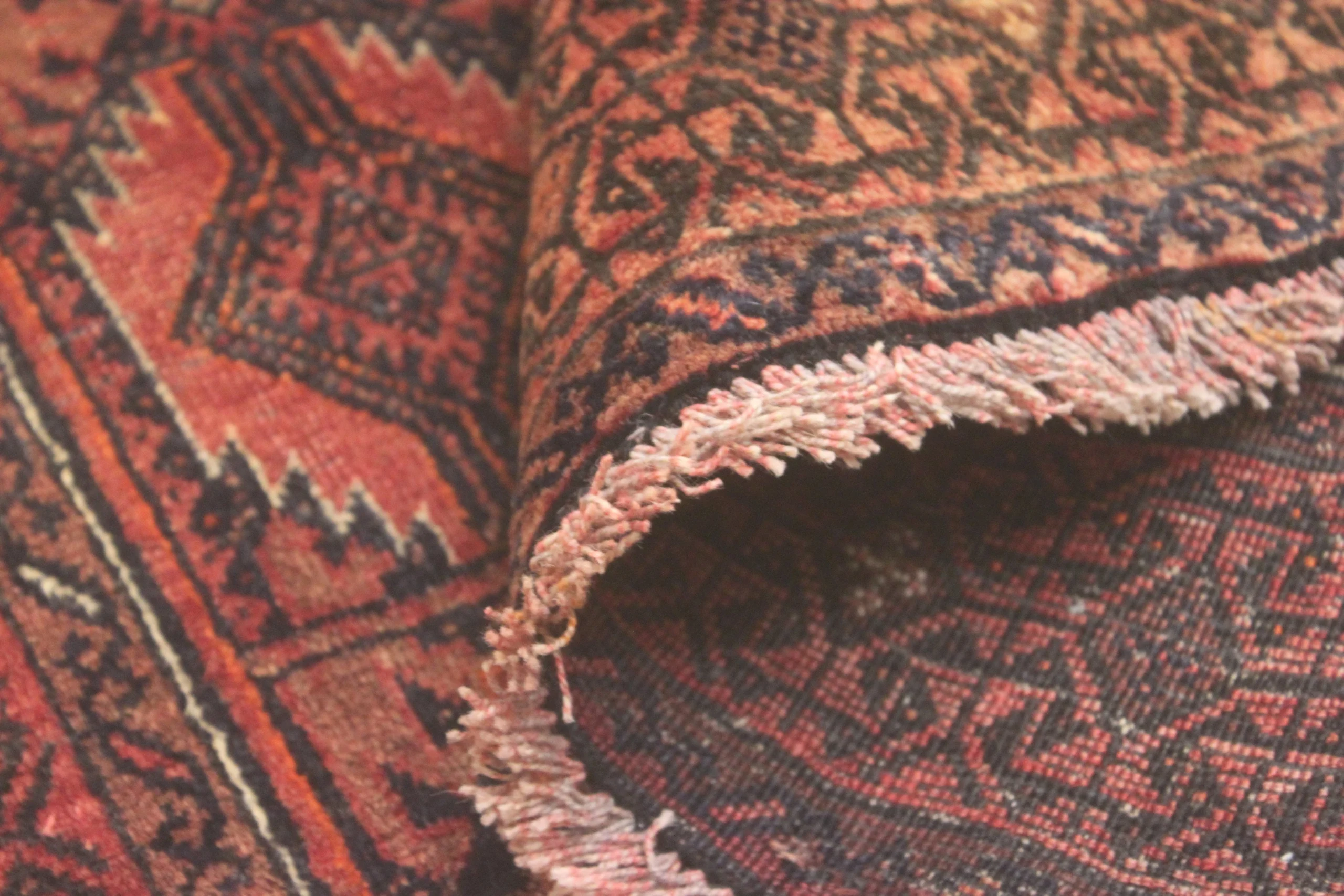 perserteppich-belutsch-189-x-96-cm-wolle-handgeknupft-rot-orange-26-scaled Hand-Knotted Wool Baluch Persian Rug, 189 × 96 cm