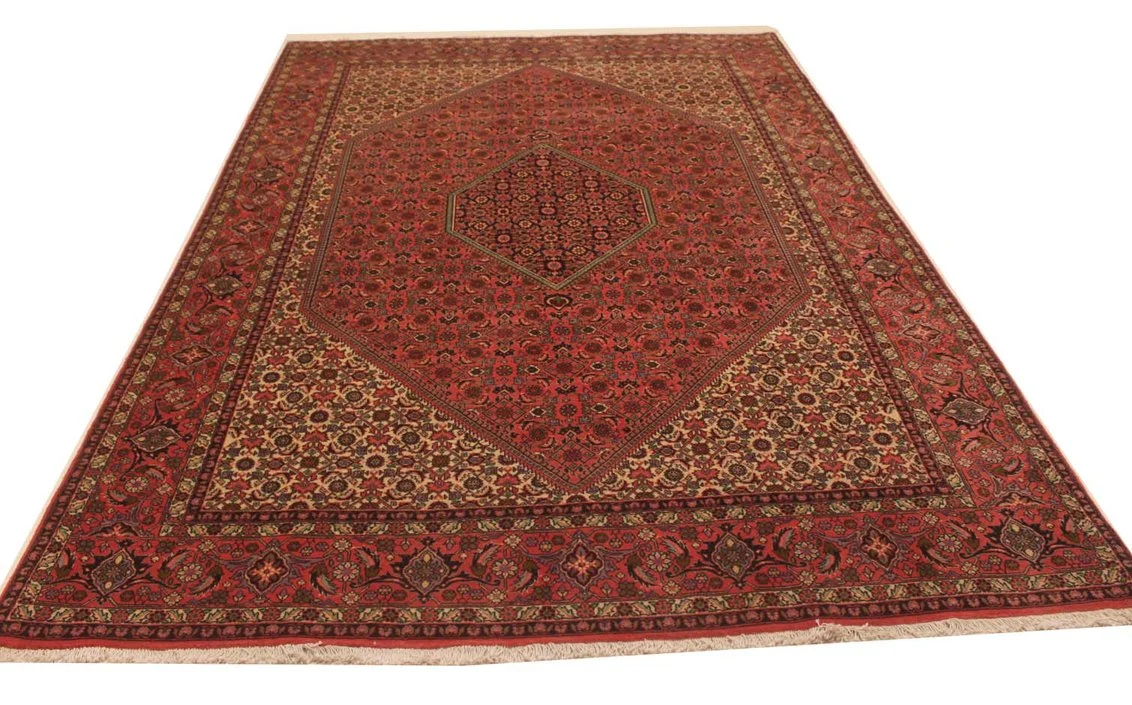 Hand-Knotted Wool Tabriz Persian Rug, 303 × 201 cm