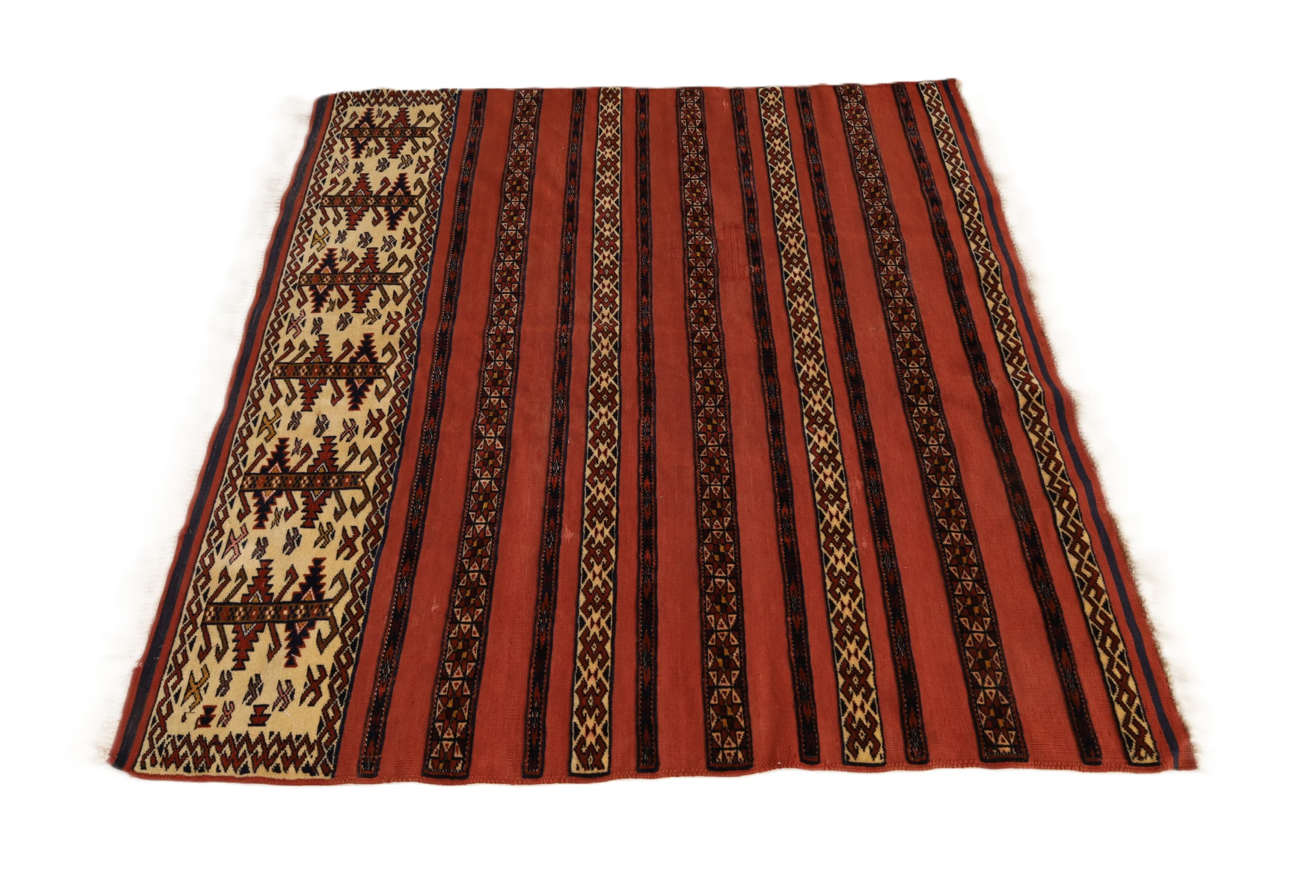 Turkmen Persian Rug — hand-knotted, 109 × 105 cm, Wool