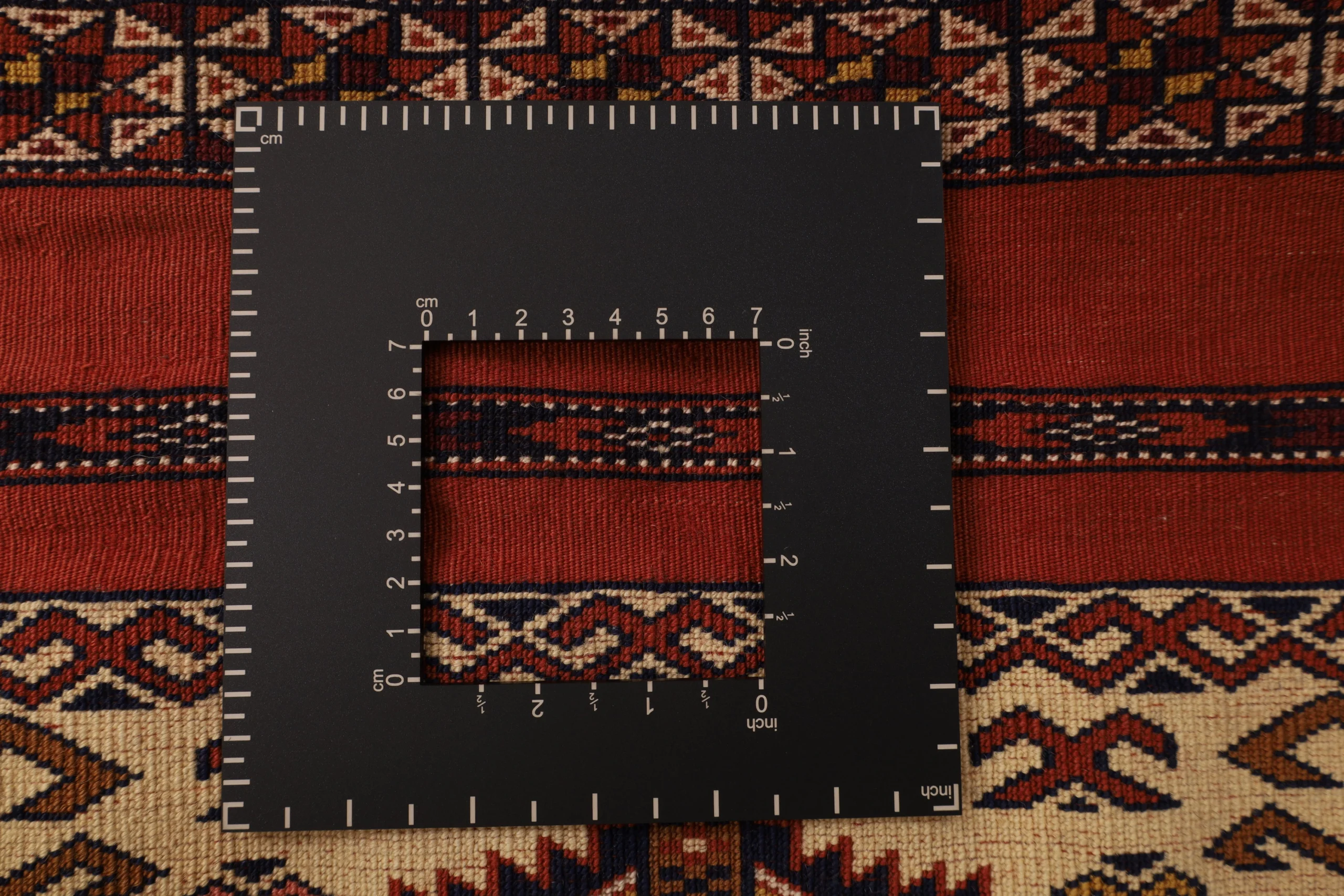 Turkmen Persian Rug — hand-knotted, 109 × 105 cm, Wool