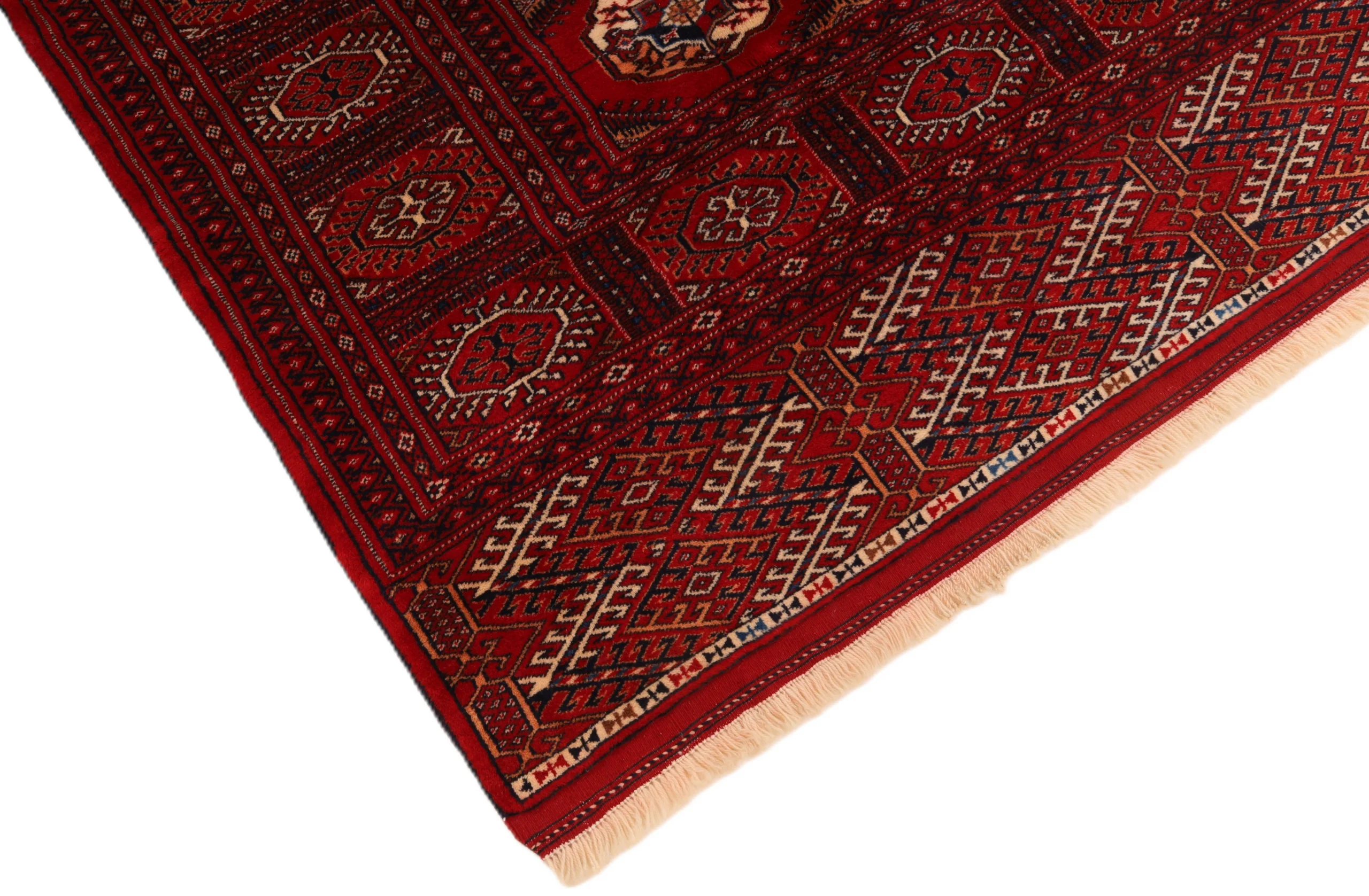 Turkmen Persian Rug — hand-knotted, 360 × 260 cm, Wool