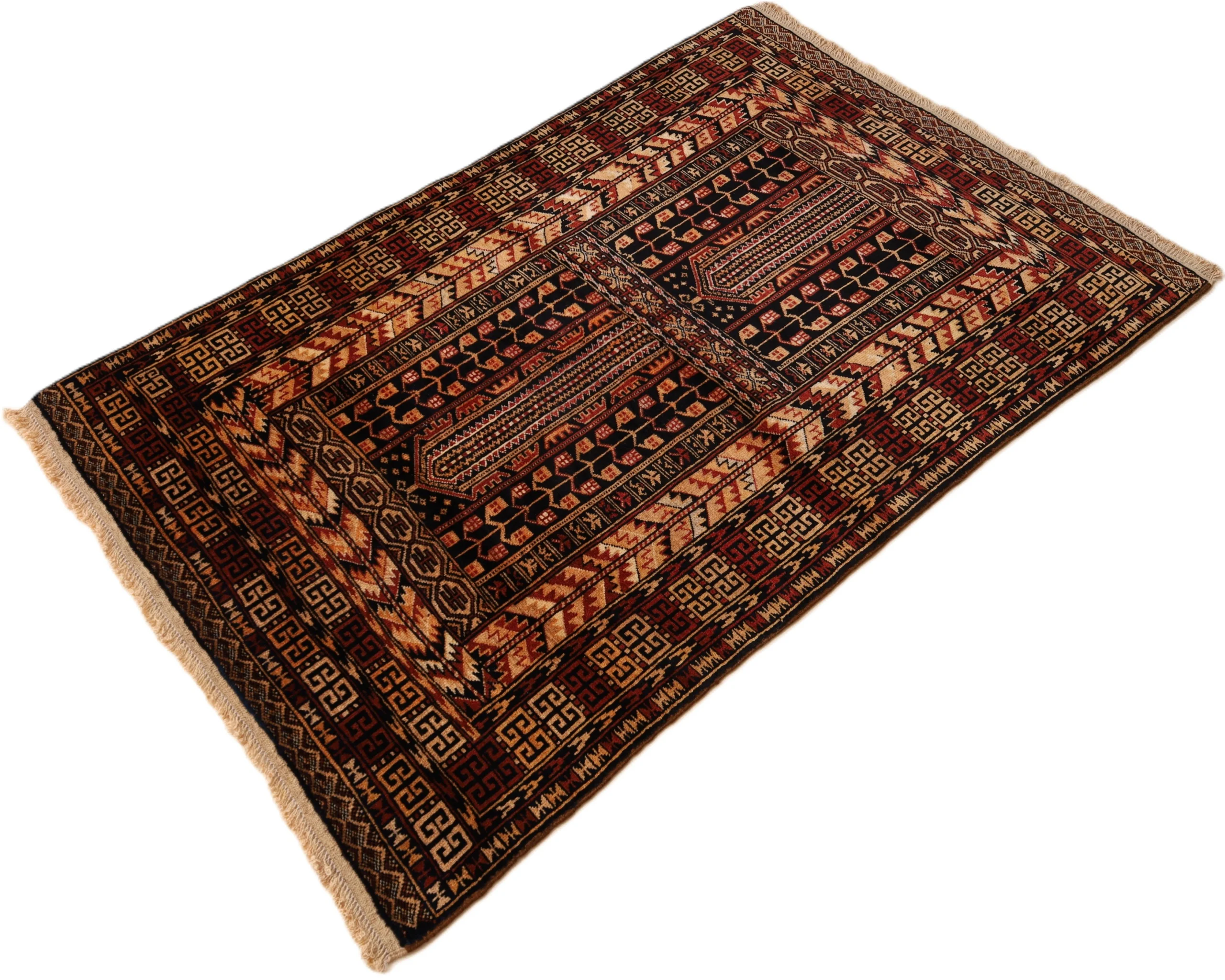 perserteppich-belutsch-132-x-89-cm-wolle-handgeknupft-multifarbe-25-scaled Baluch Persian Rug 132 × 89 cm, Wool, hand-knotted