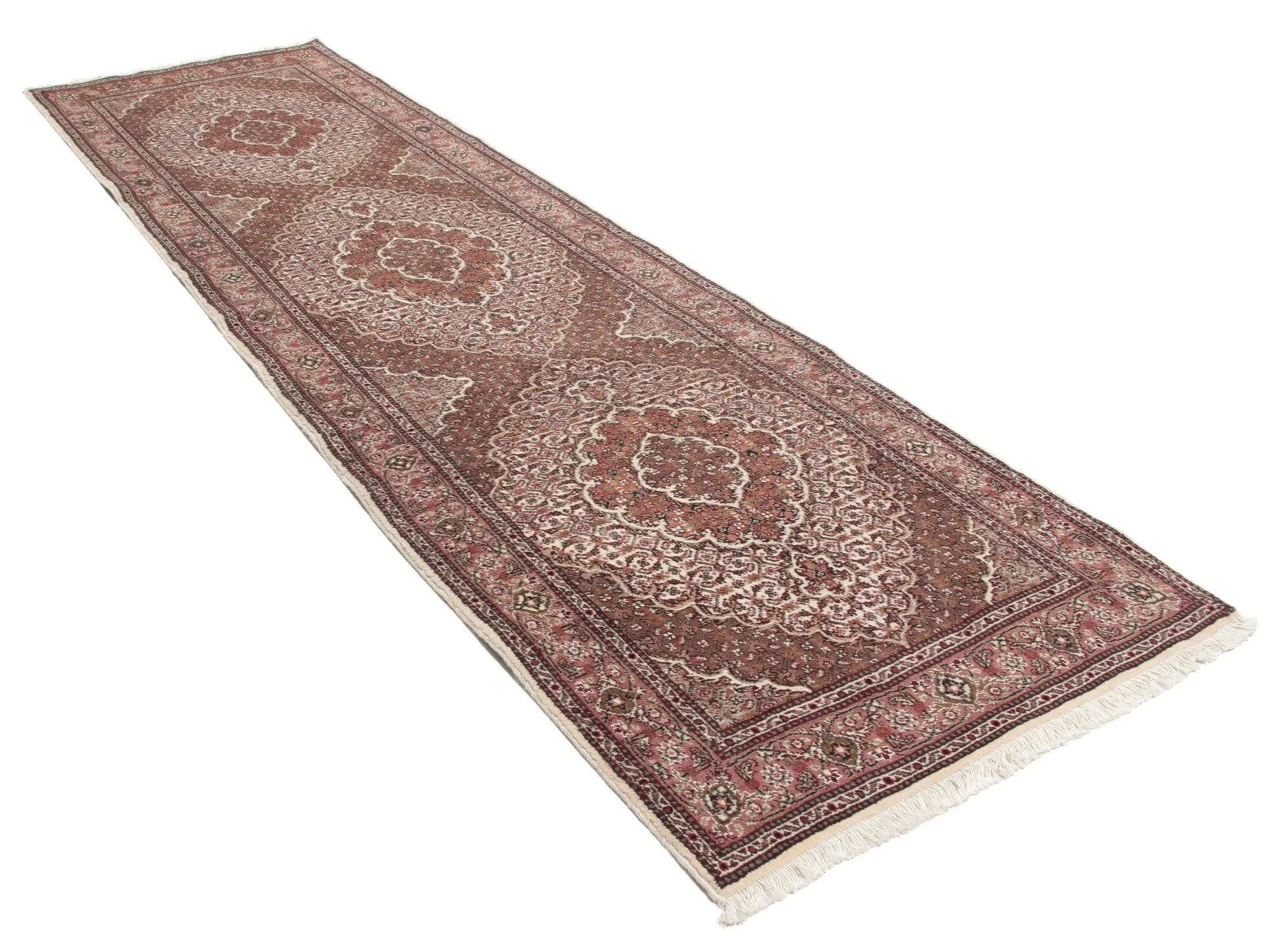 Tabriz Persian Rug — hand-knotted, 80 × 288 cm, Wool & Silk