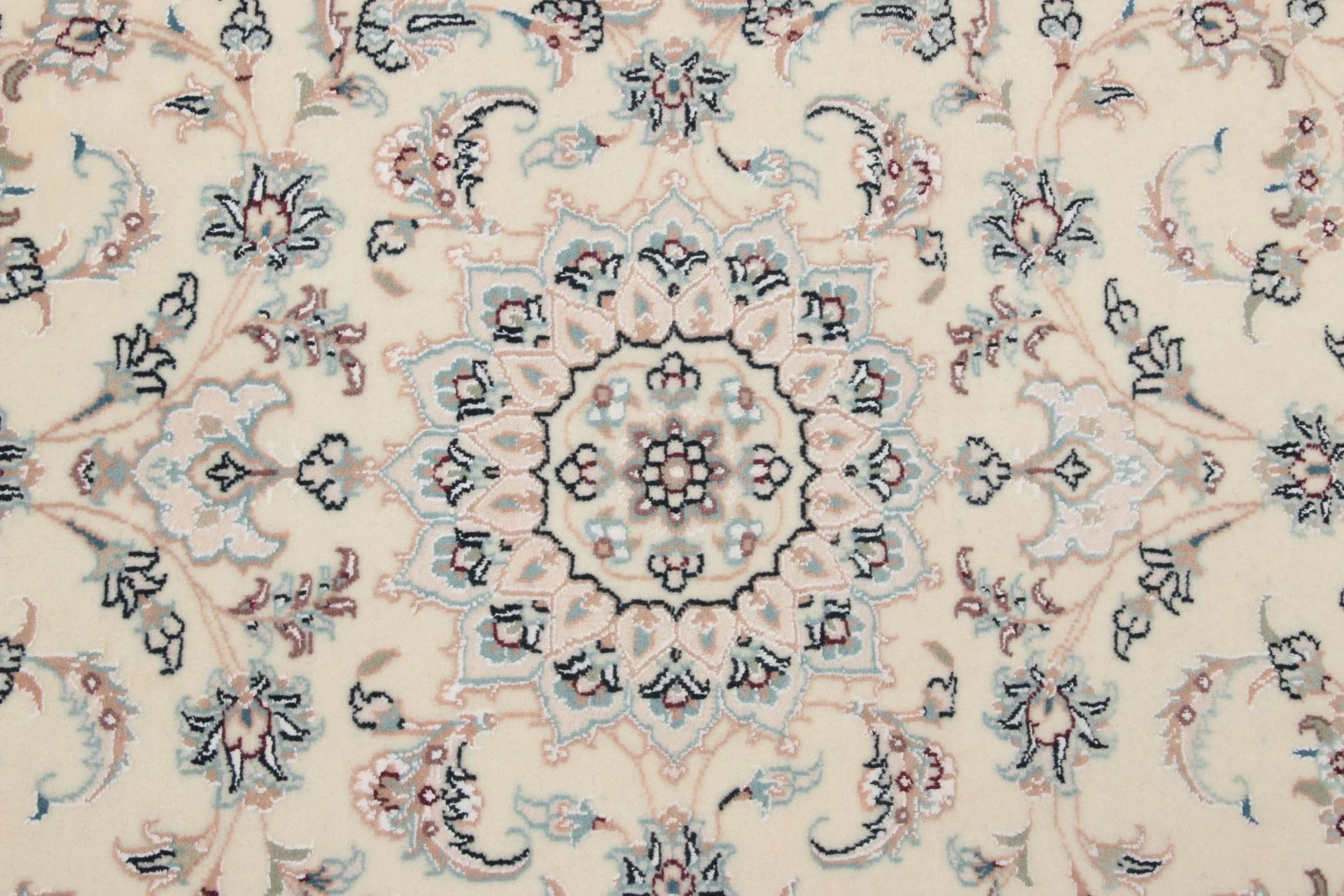 Nain Persian Rug — hand-knotted, 80 × 300 cm, Wool & Silk