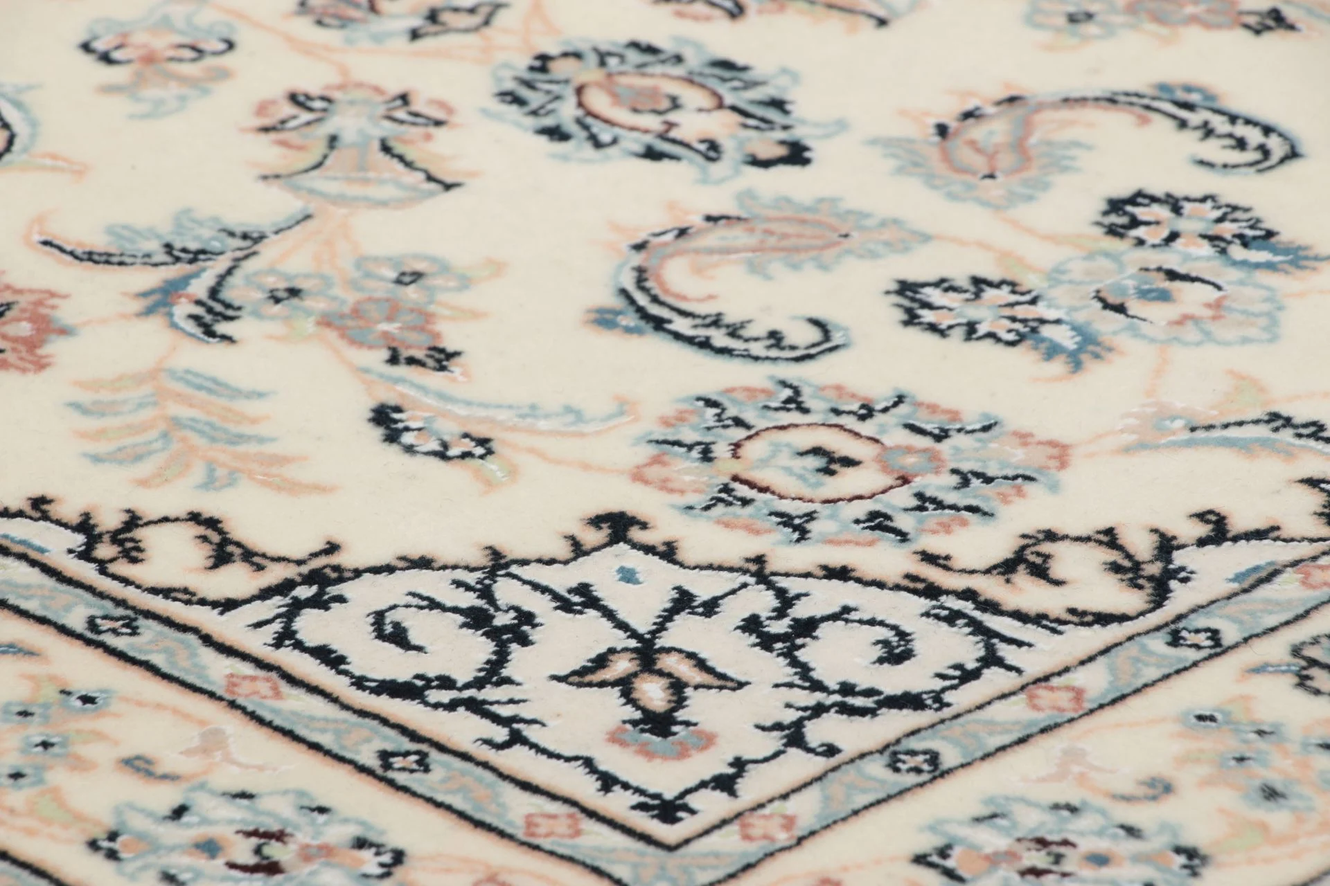 Persian Rug 80 × 305 cm, Wool & Silk, hand-knotted