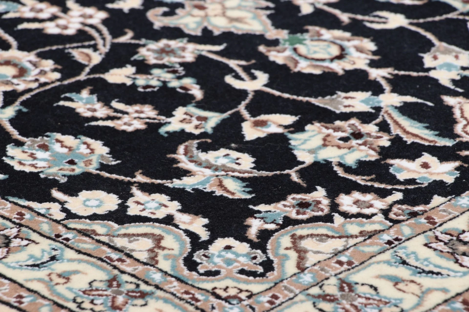 Hand-Knotted Wool & Silk Tabriz Persian Rug, 70 × 310 cm