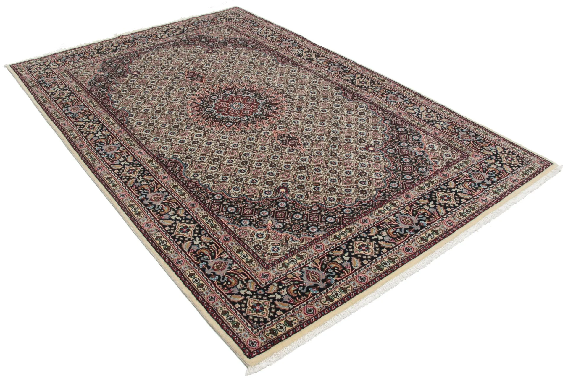 Moud Persian Rug — hand-knotted, 140 × 213 cm, Wool