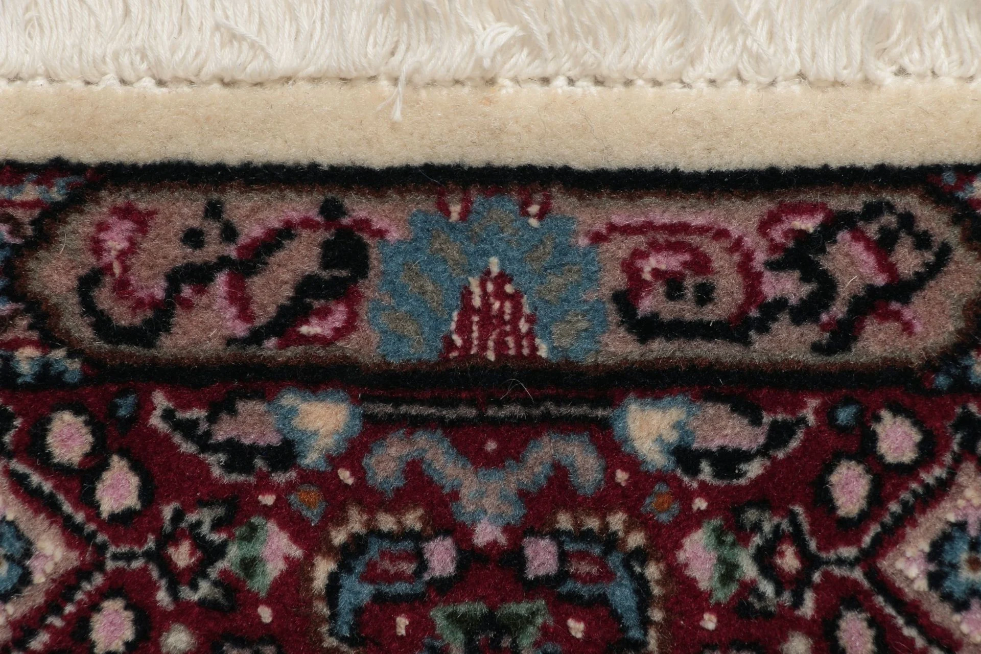 Moud Persian Rug — hand-knotted, 80 × 297 cm, Wool & Silk