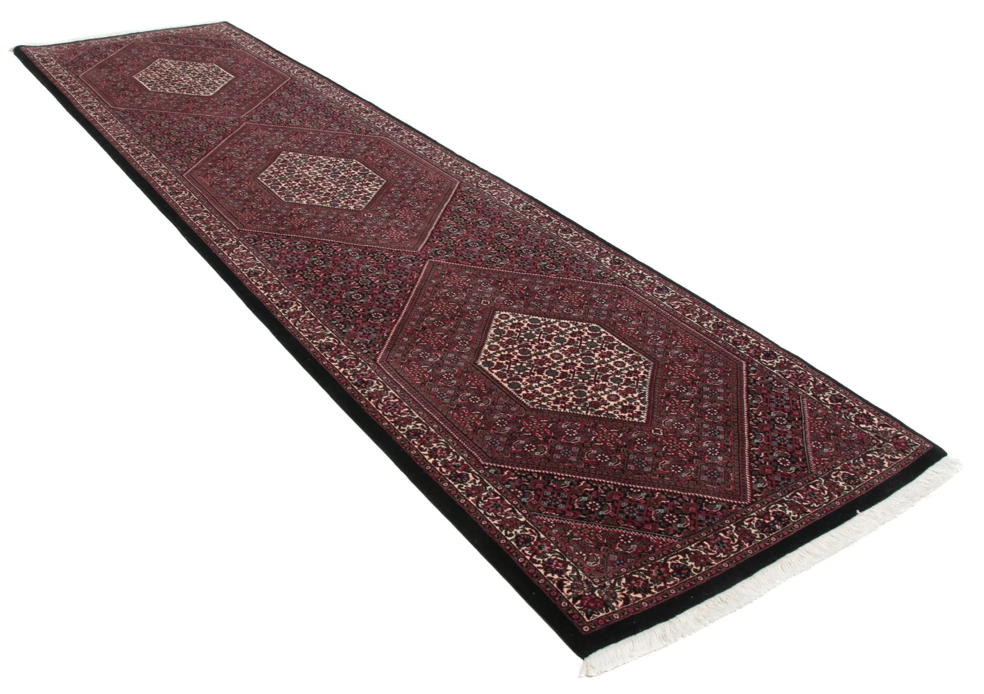 Bijar Persian Rug 85 × 310 cm, Wool & Silk, hand-knotted
