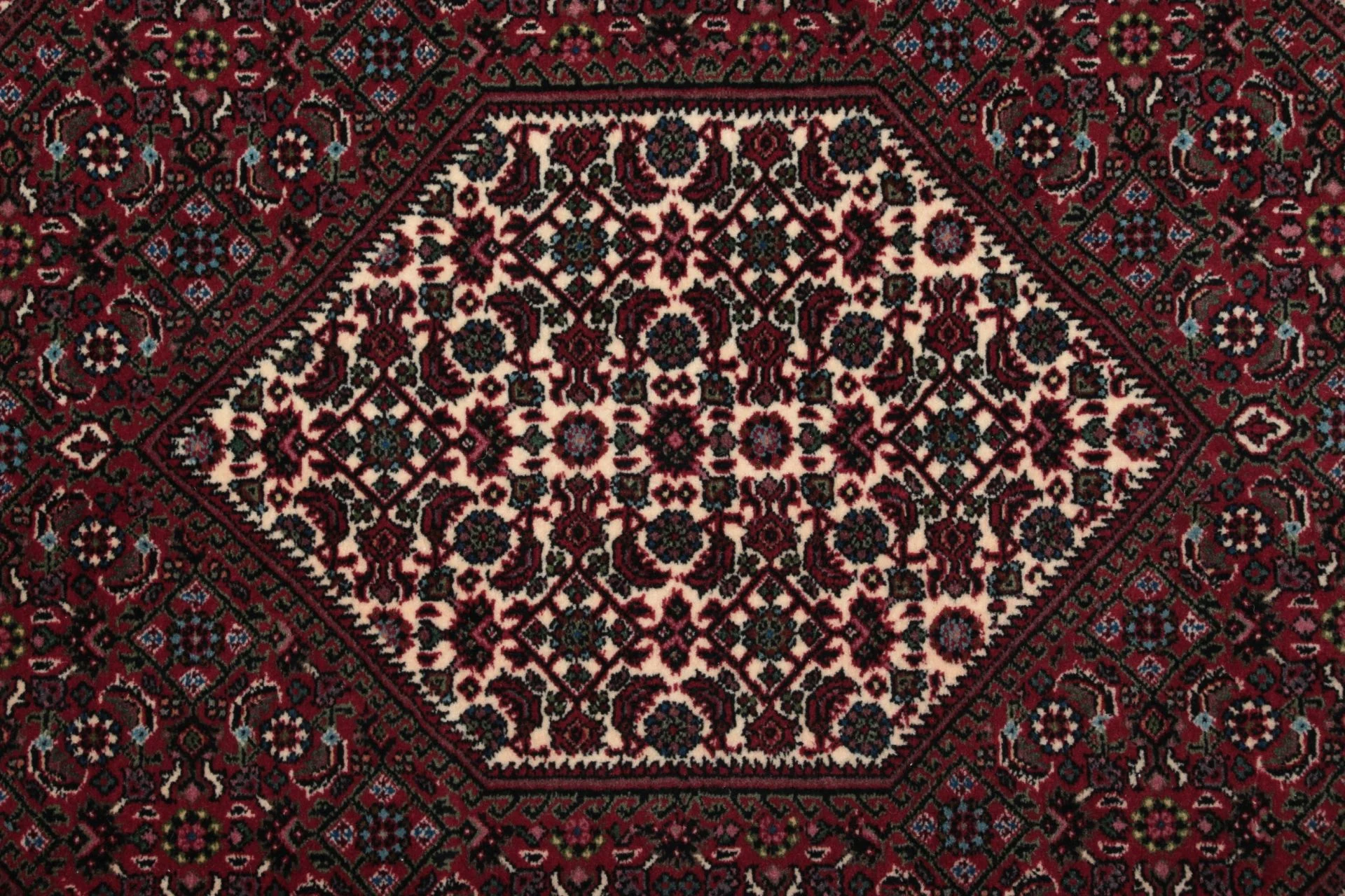 Bijar Persian Rug 85 × 310 cm, Wool & Silk, hand-knotted
