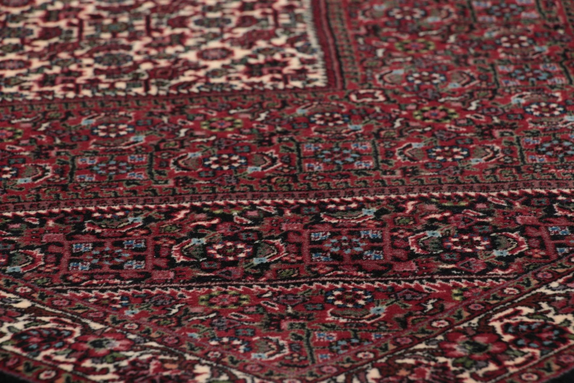 Bijar Persian Rug 85 × 310 cm, Wool & Silk, hand-knotted