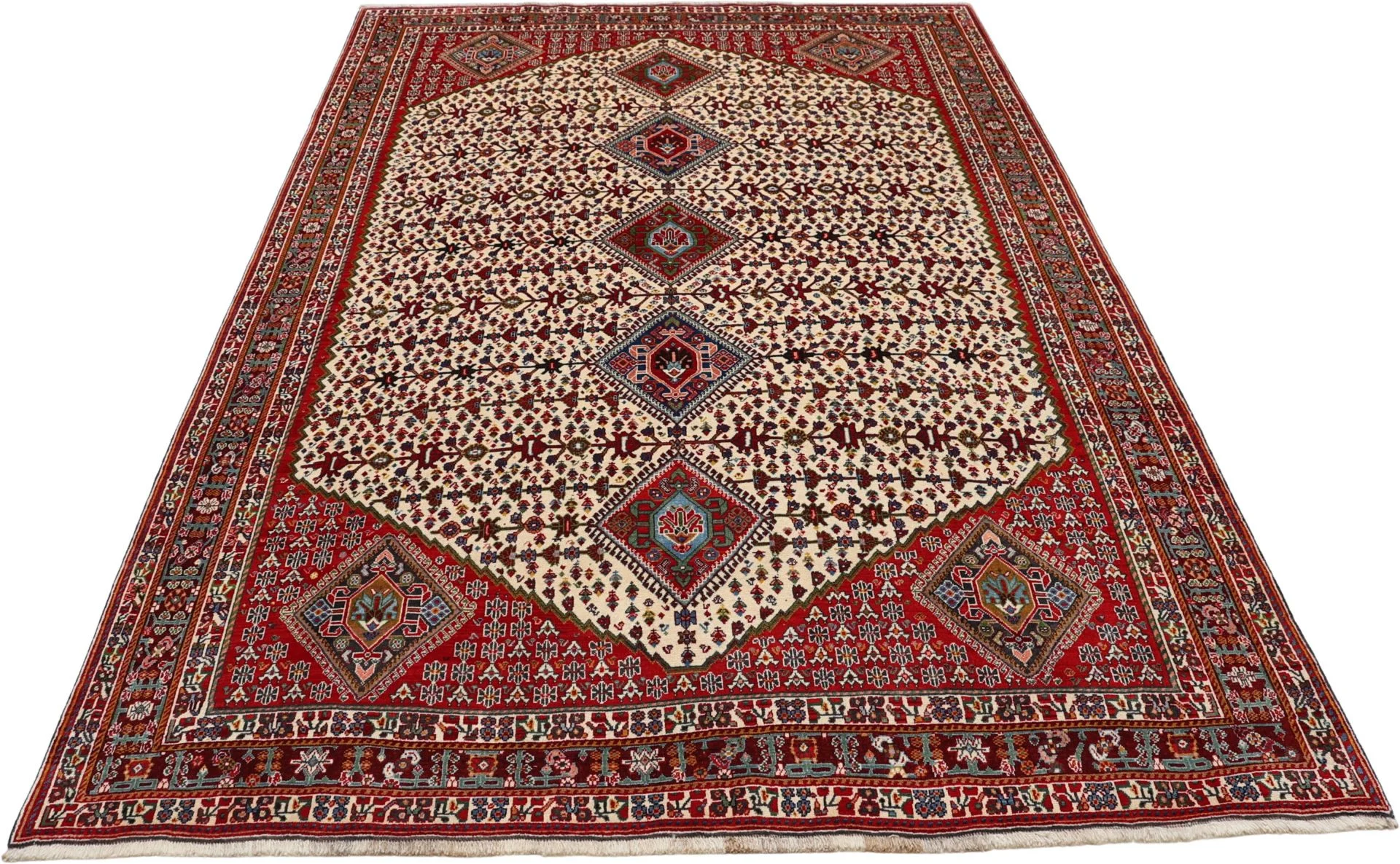 perserteppich-gashghai-205-x-308-cm-schurwolle-handgeknupft-12 Qashqai Persian Rug 205 × 308 cm, Wool, hand-knotted