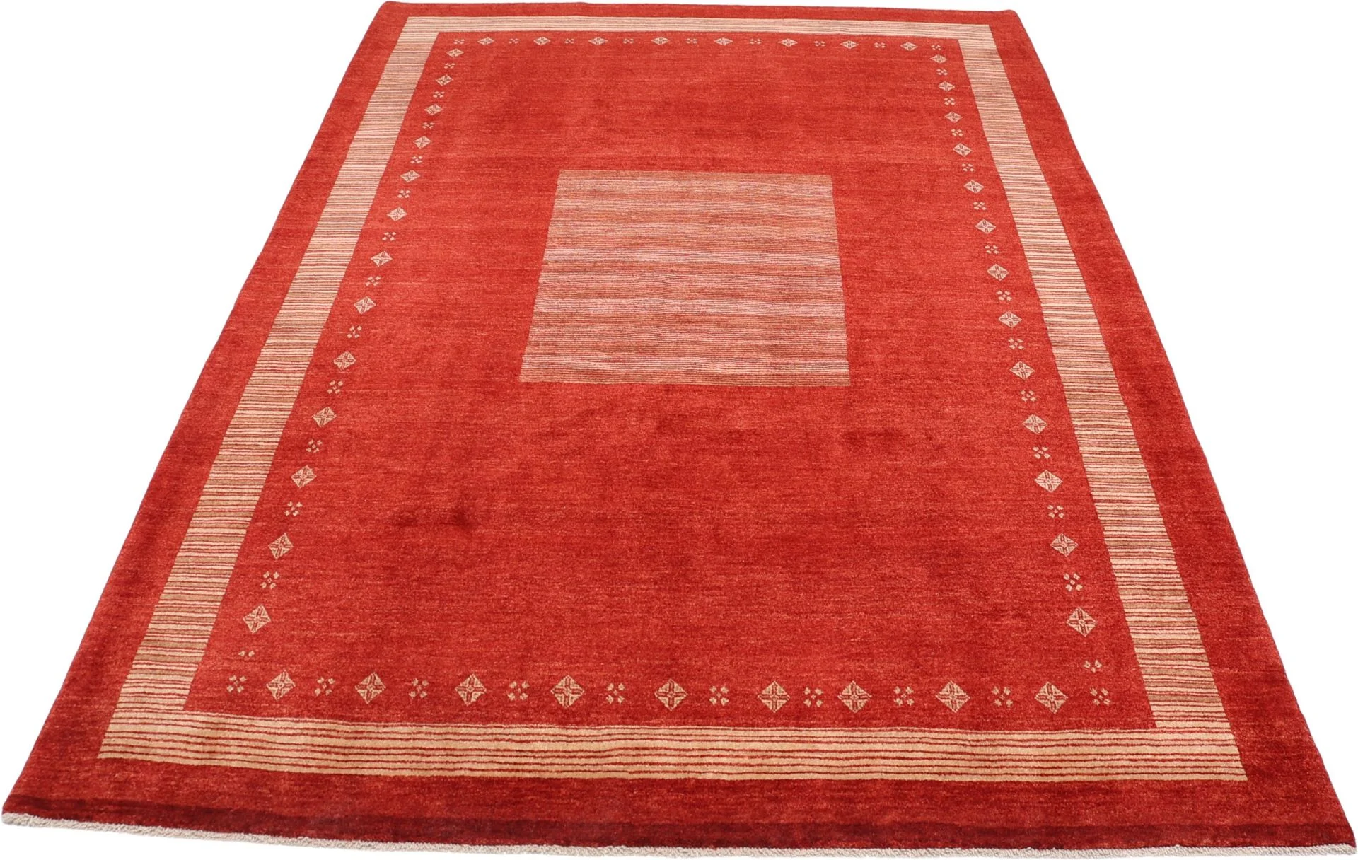 Hand-Knotted Wool Loribaft Persian Rug, 215 × 305 cm
