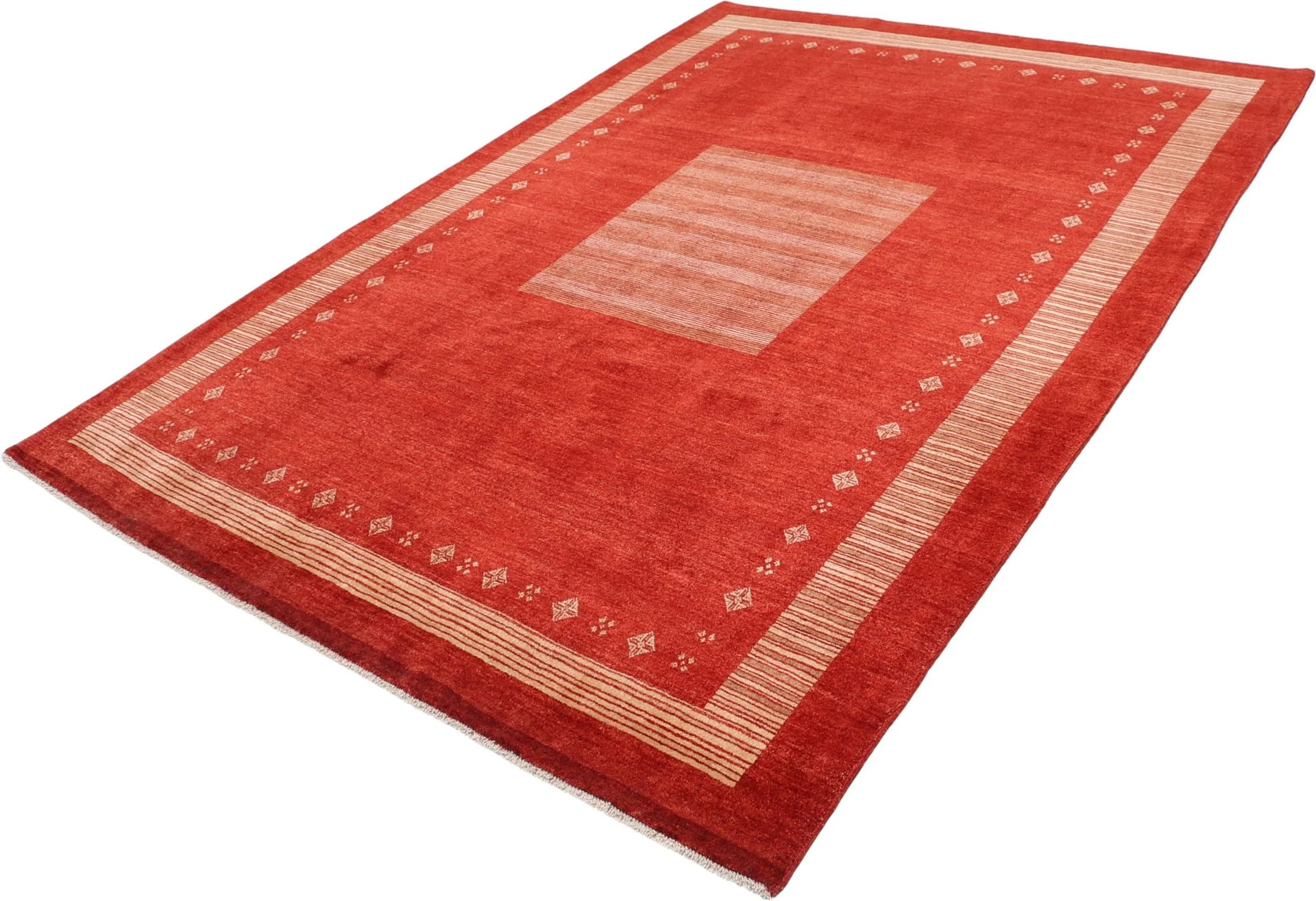 Hand-Knotted Wool Loribaft Persian Rug, 215 × 305 cm