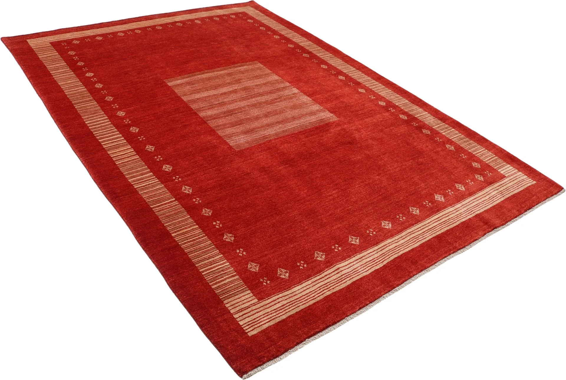 Hand-Knotted Wool Loribaft Persian Rug, 215 × 305 cm