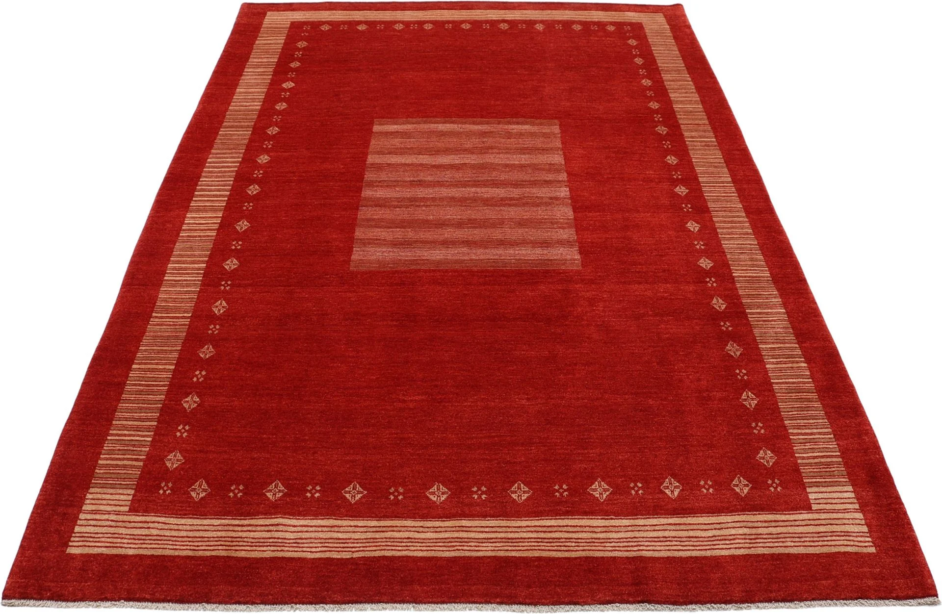 Hand-Knotted Wool Loribaft Persian Rug, 215 × 305 cm