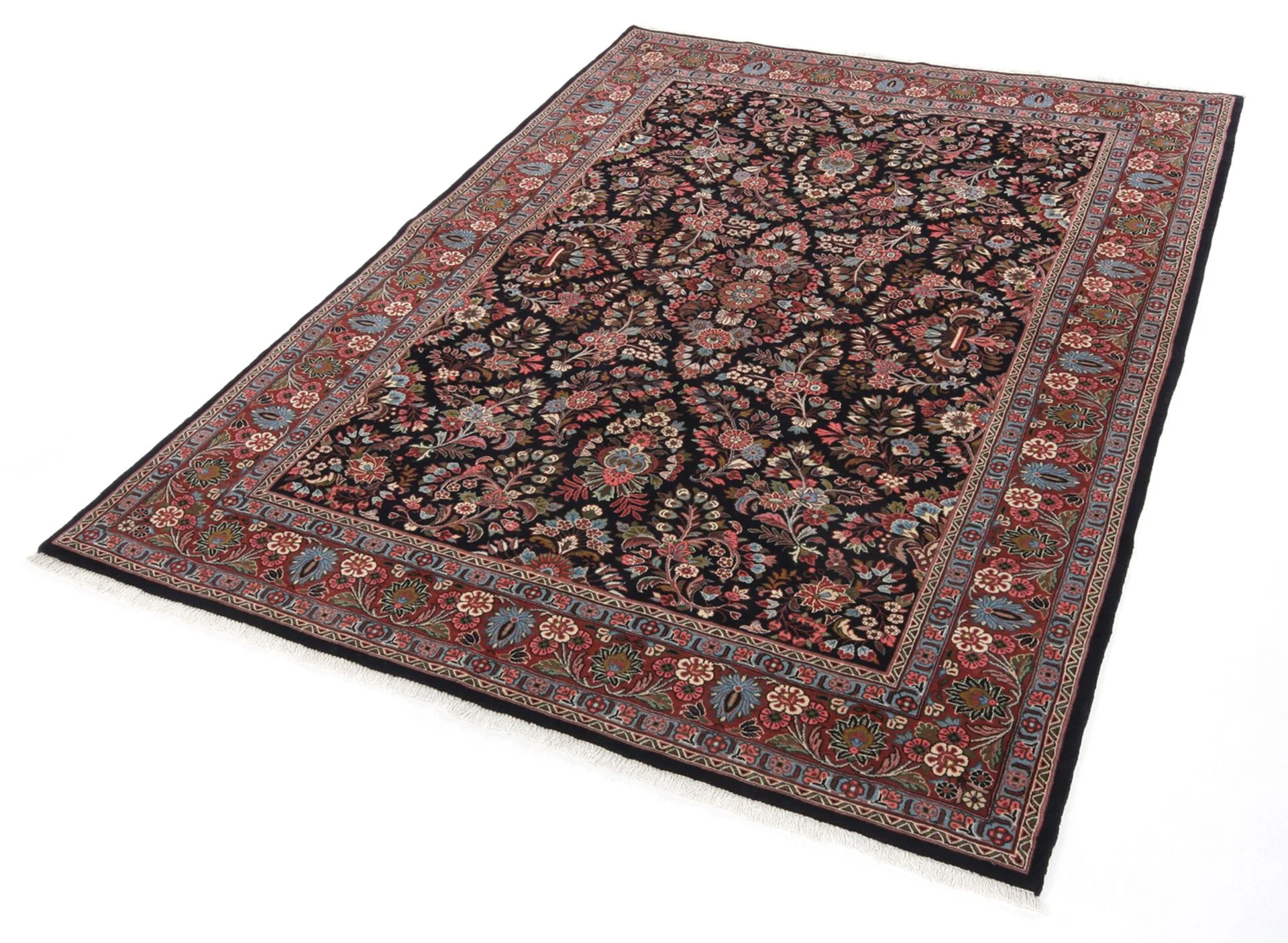 Hand-Knotted Wool Bijar Persian Rug, 177 × 232 cm