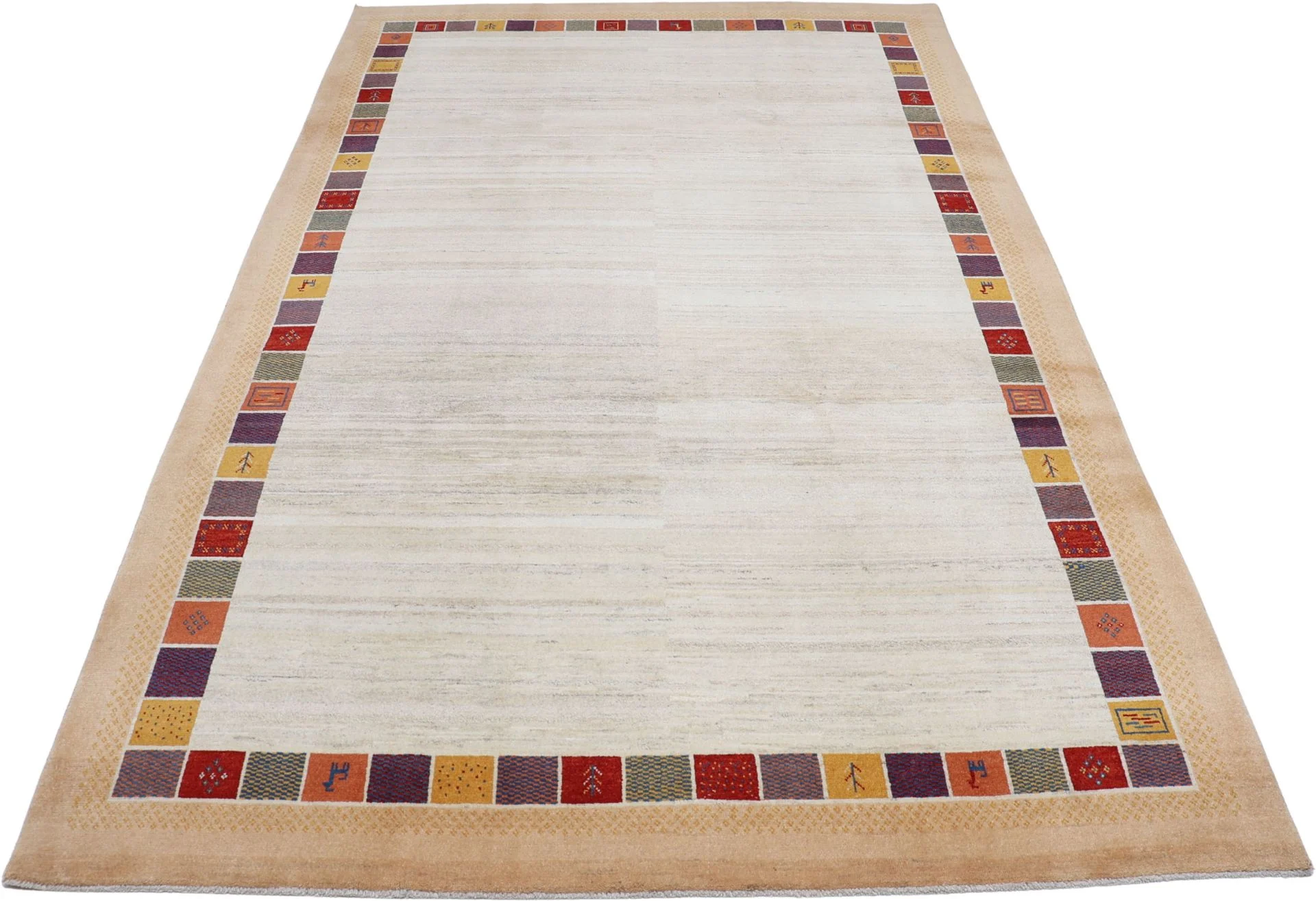 Hand-Knotted Wool Loribaft Persian Rug, 200 × 315 cm