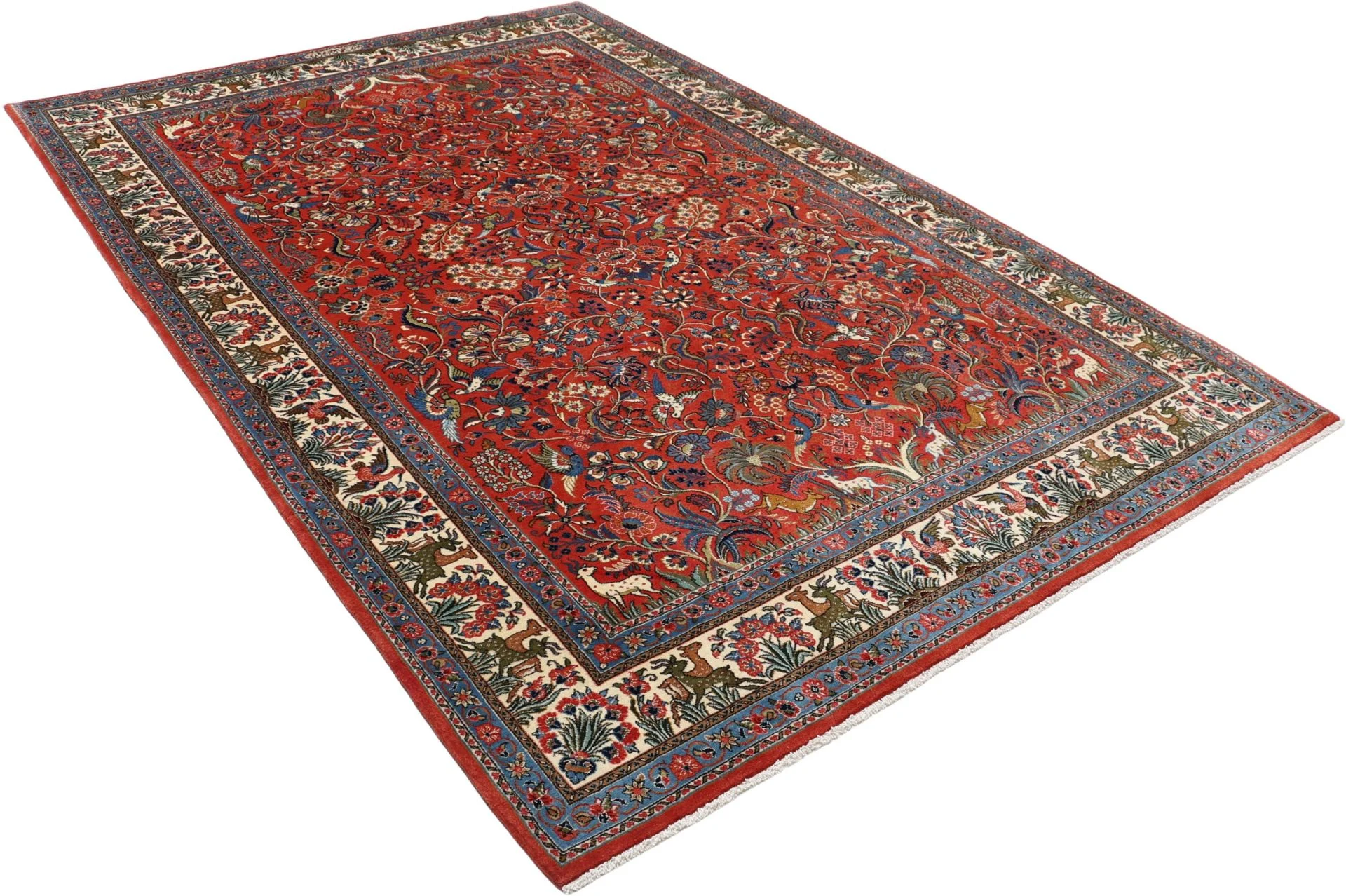 Sarouk Persian Rug — hand-knotted, 202 × 307 cm, Wool