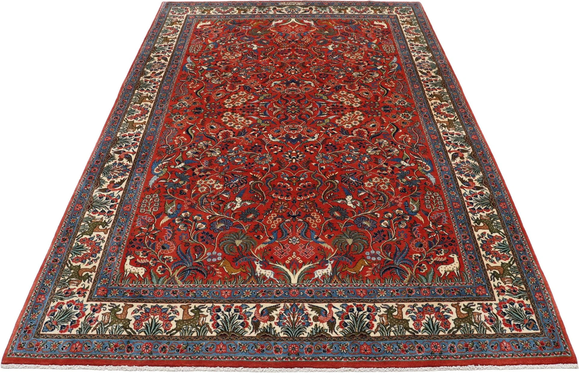 Sarouk Persian Rug — hand-knotted, 202 × 307 cm, Wool