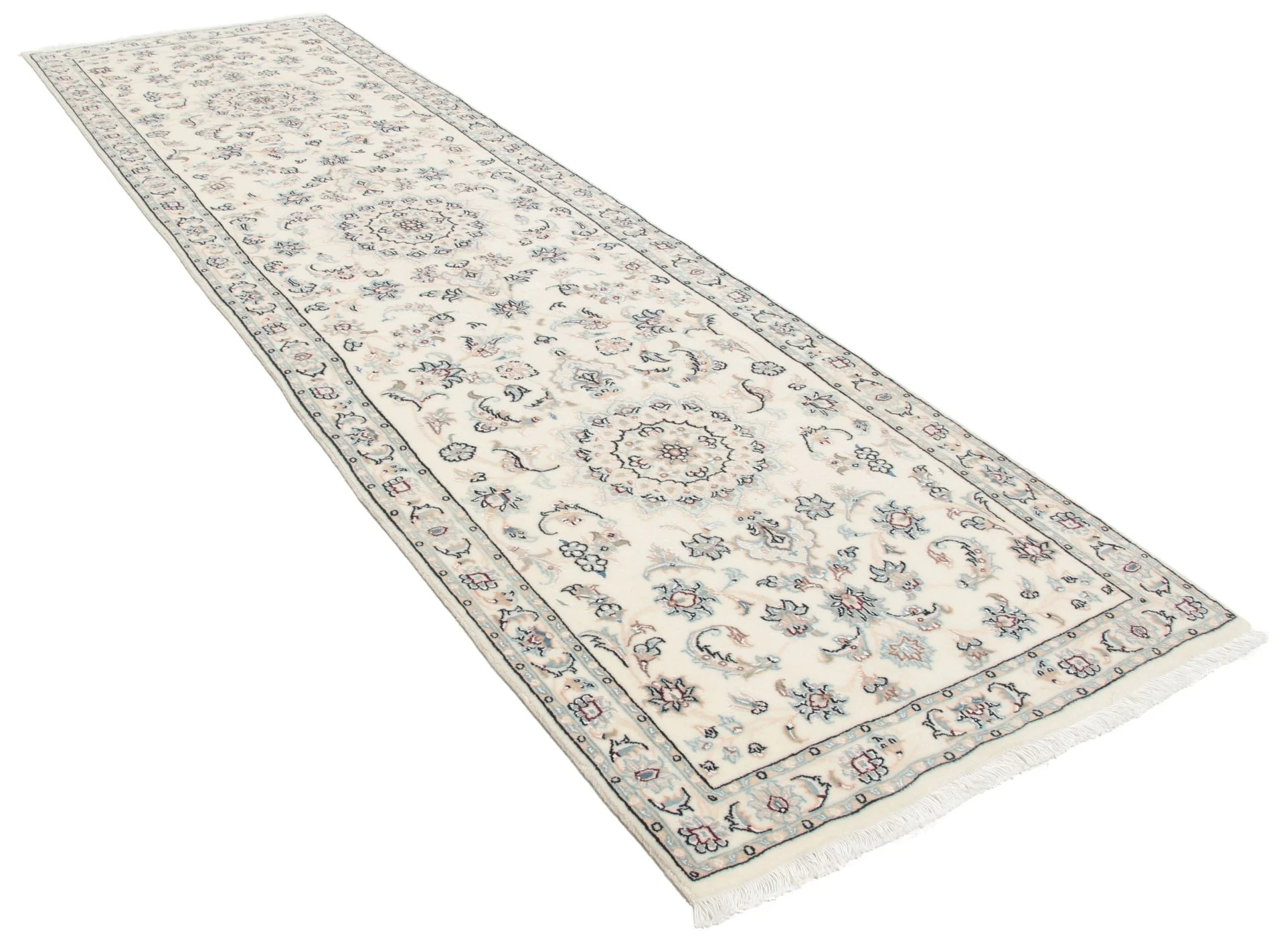 perserteppich-82-x-292-cm-schurwolle-seide-handgeknupft-laufer-1 Persian Rug — hand-knotted, 82 × 292 cm, Wool & Silk