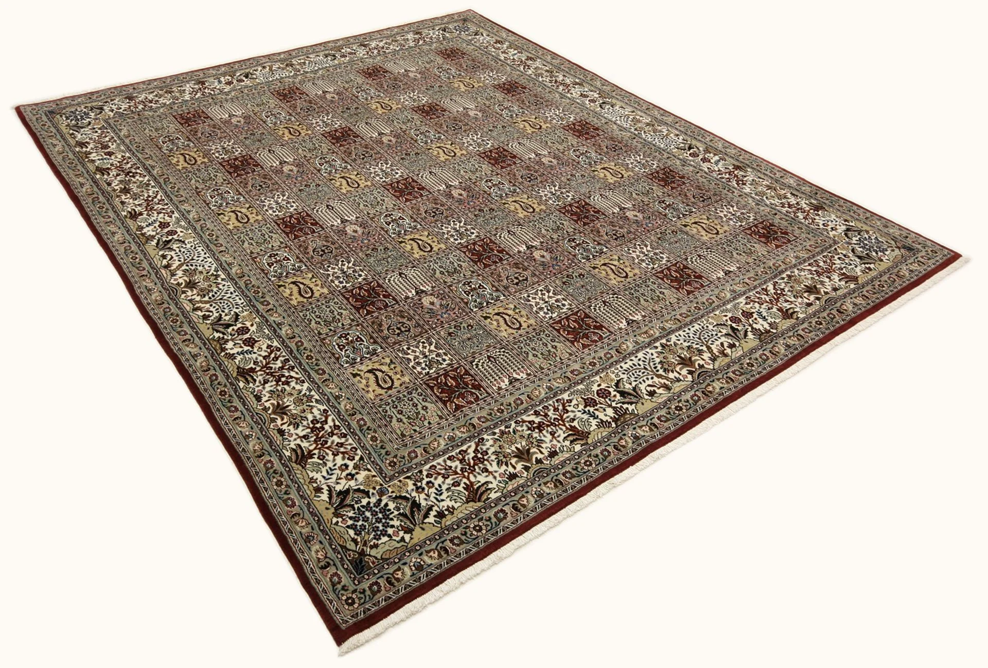 Moud Persian Rug 244 × 306 cm, Wool, hand-knotted